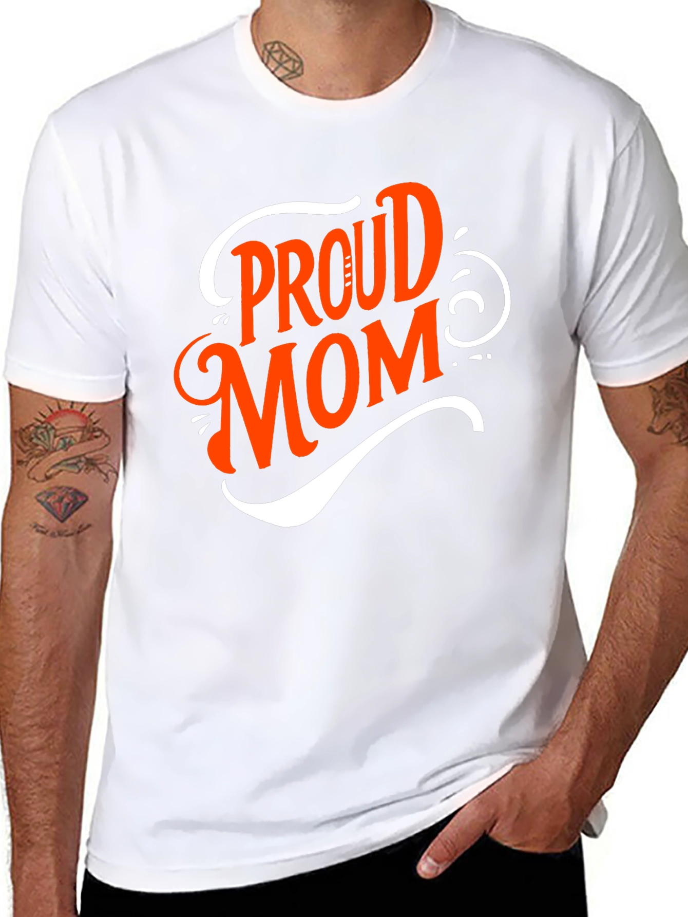 Proud Mom Graphic Tee - Black T-Shirt