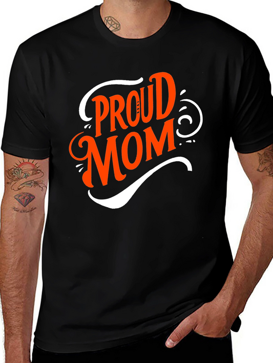 Proud Mom Graphic Tee - Black T-Shirt