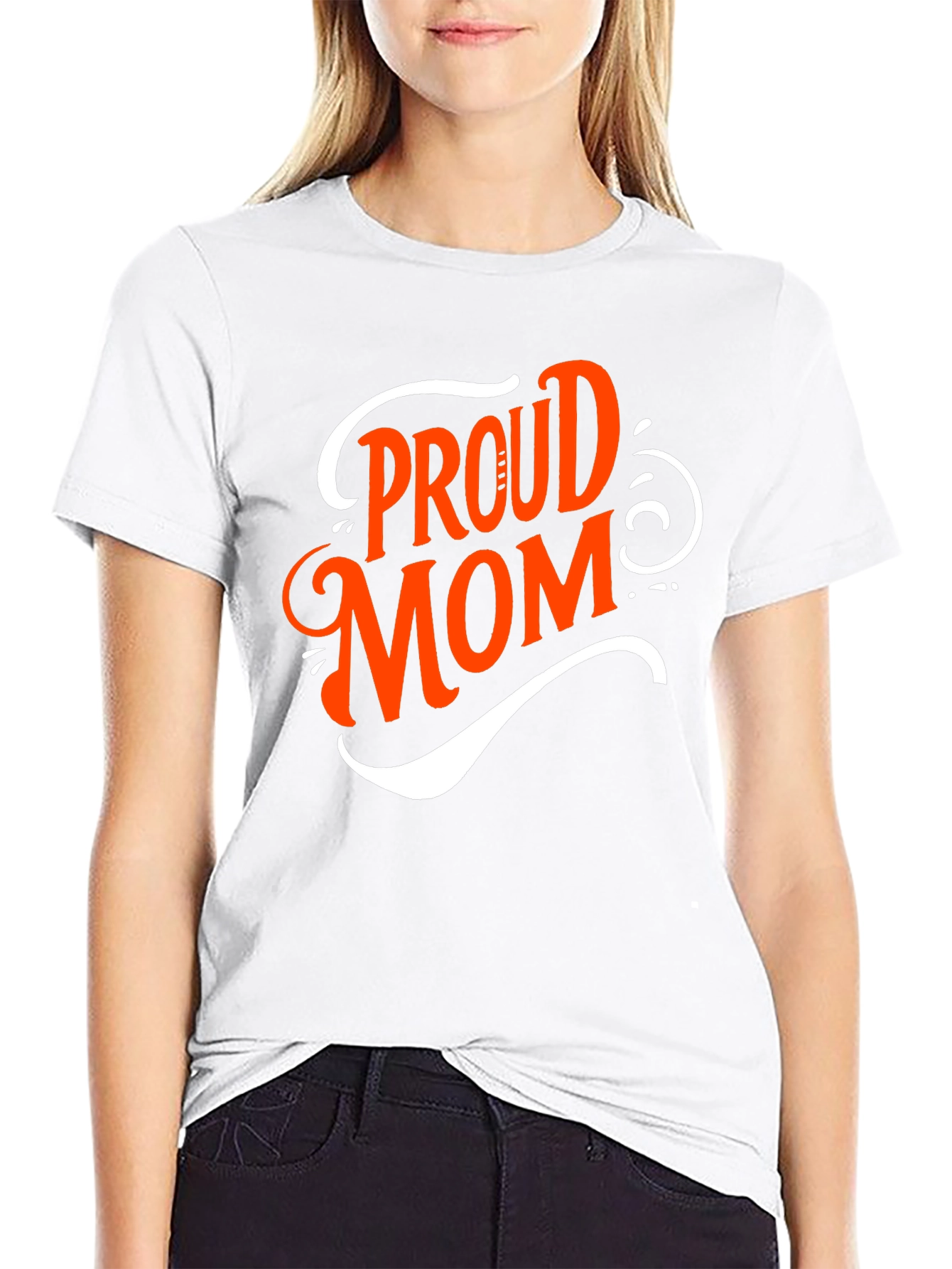 Proud Mom Graphic Tee - Black T-Shirt