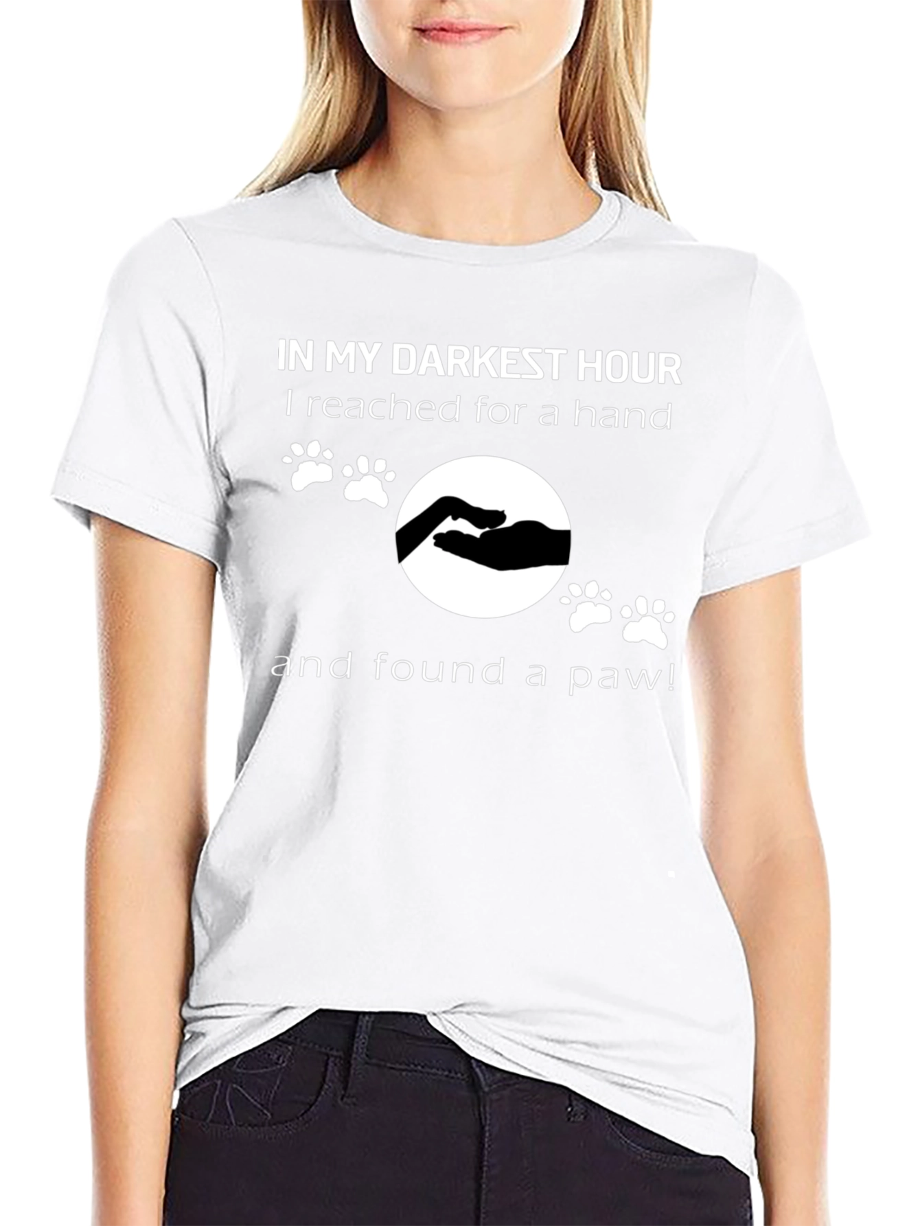Darkest Hour Paw Print T-Shirt