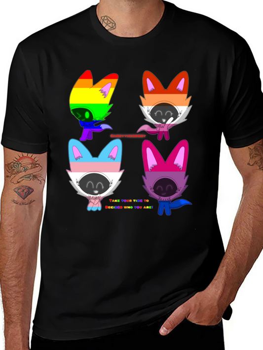 LGBTQ+ Pride Cartoon Character T-Shirt