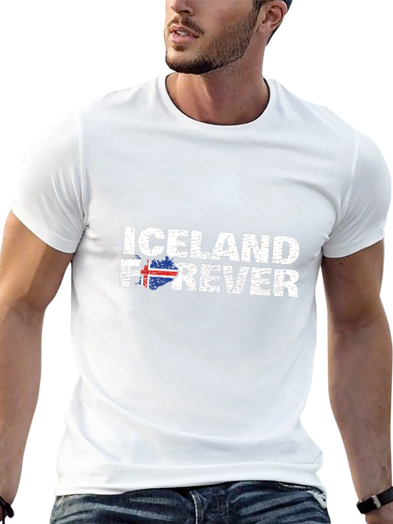 Iceland Forever Black Graphic T-Shirt