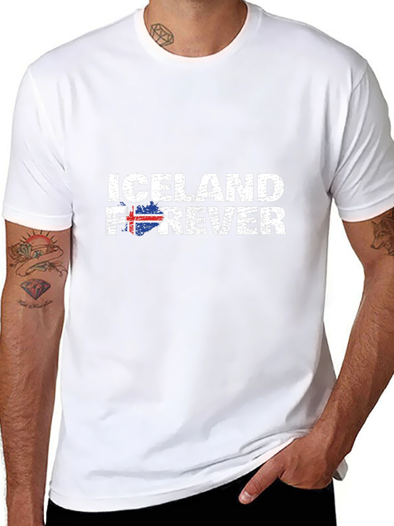 Iceland Forever Black Graphic T-Shirt