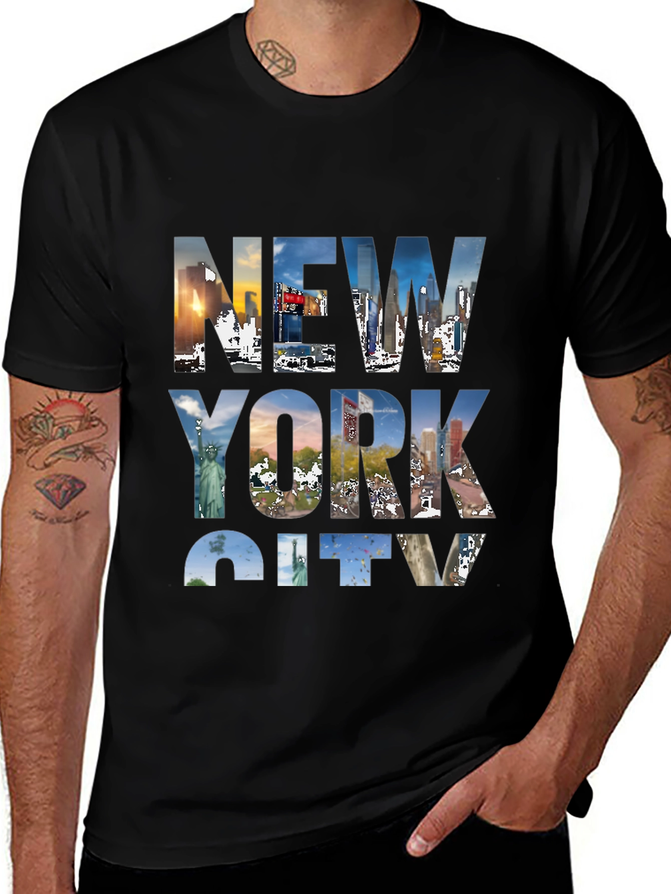 New York City Graphic Tee - Black
