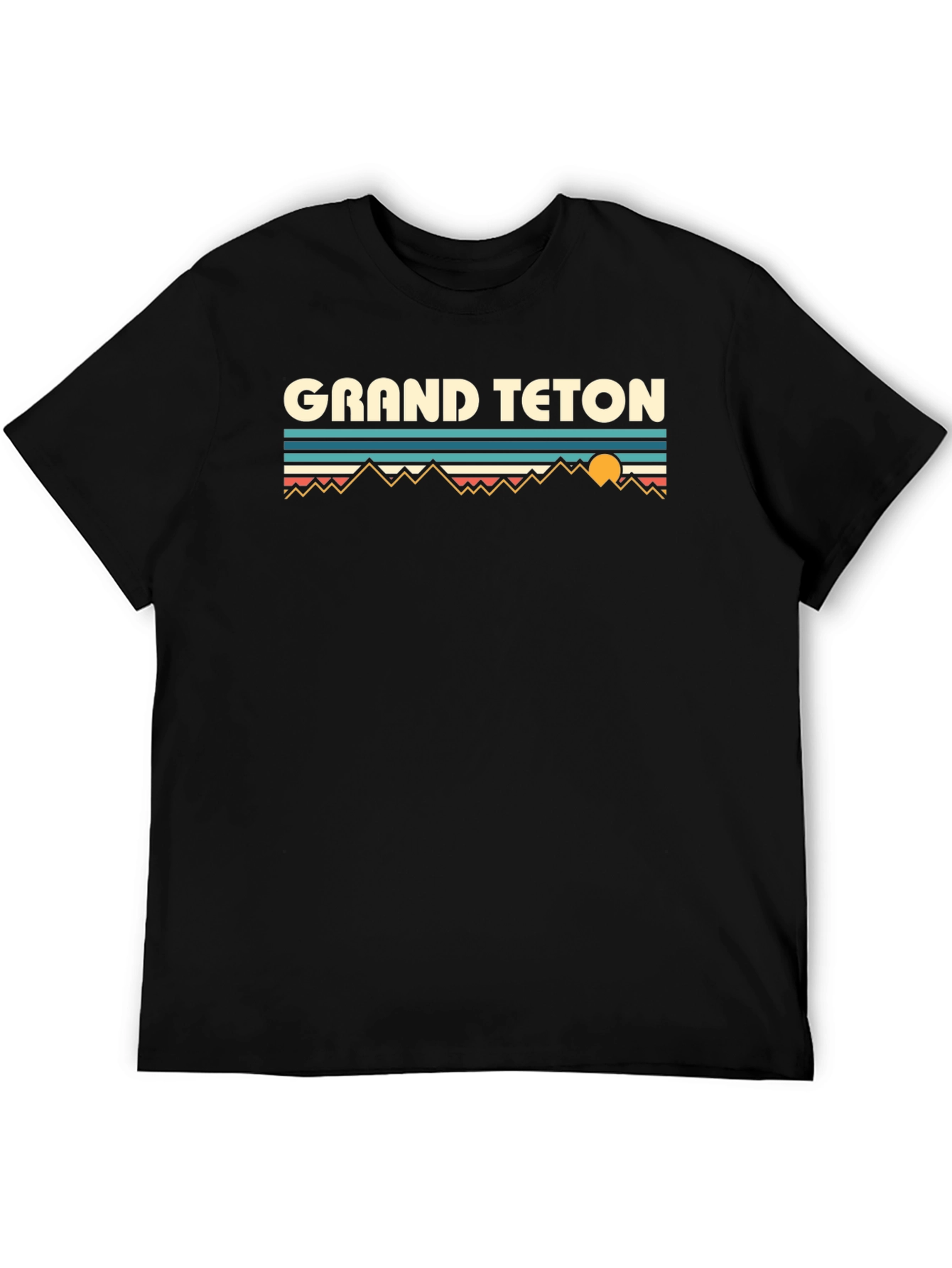 Grand Teton Graphic Tee - Retro Mountain Design