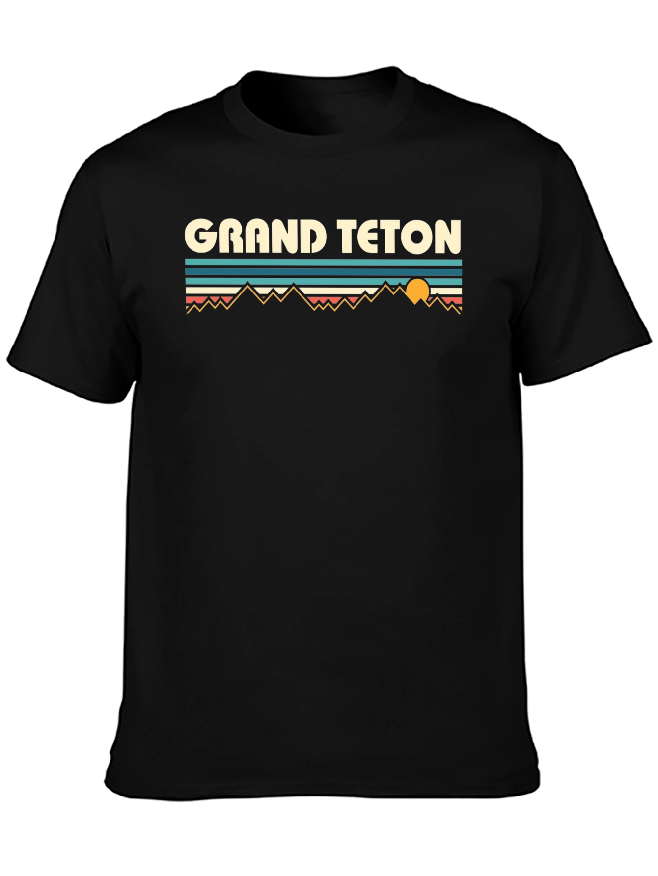 Grand Teton Graphic Tee - Retro Mountain Design