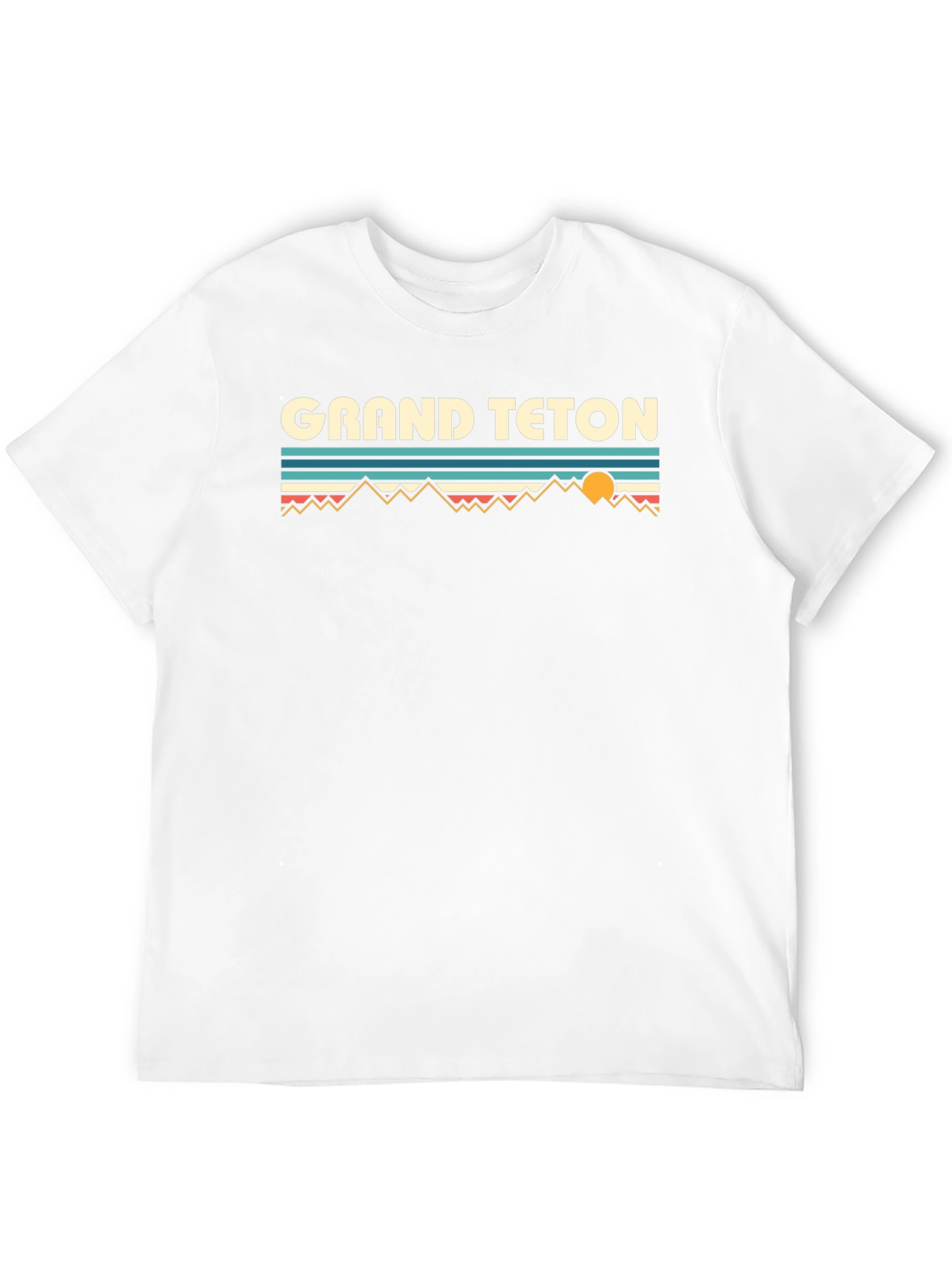 Grand Teton Graphic Tee - Retro Mountain Design
