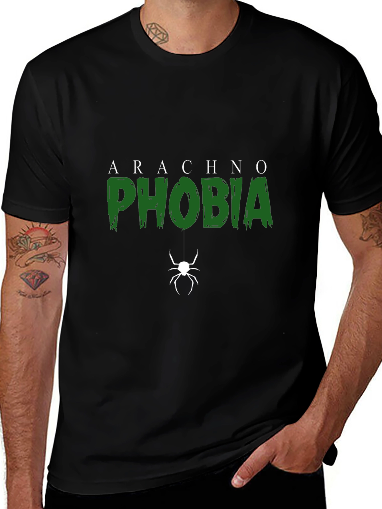 Arachnophobia T-Shirt - Scary Spider Design