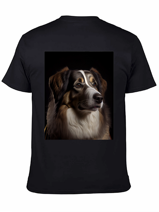 Dog Portrait Graphic Tee - Black T-Shirt
