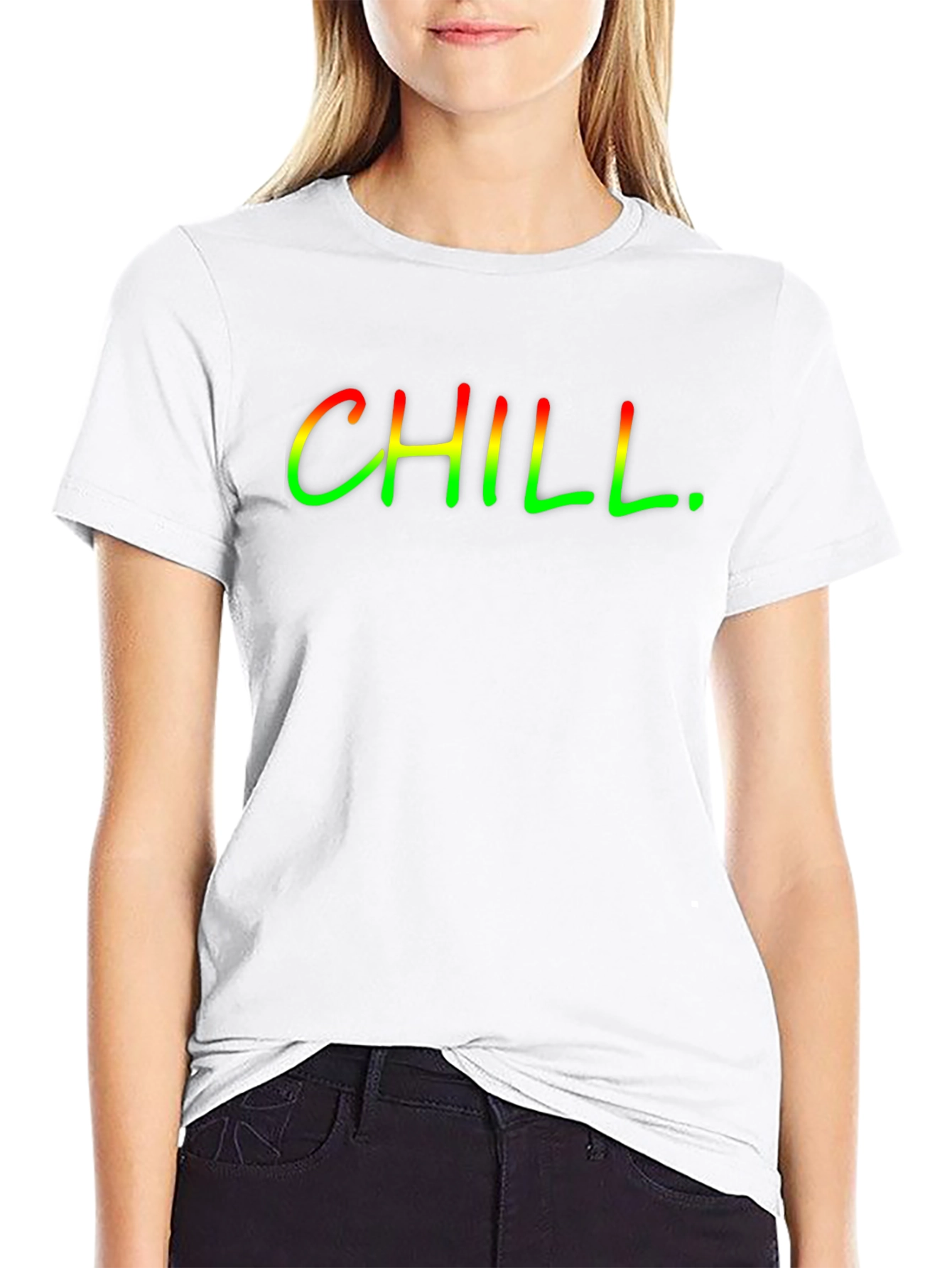 Chill T-Shirt - Rasta Fade Graphic Print