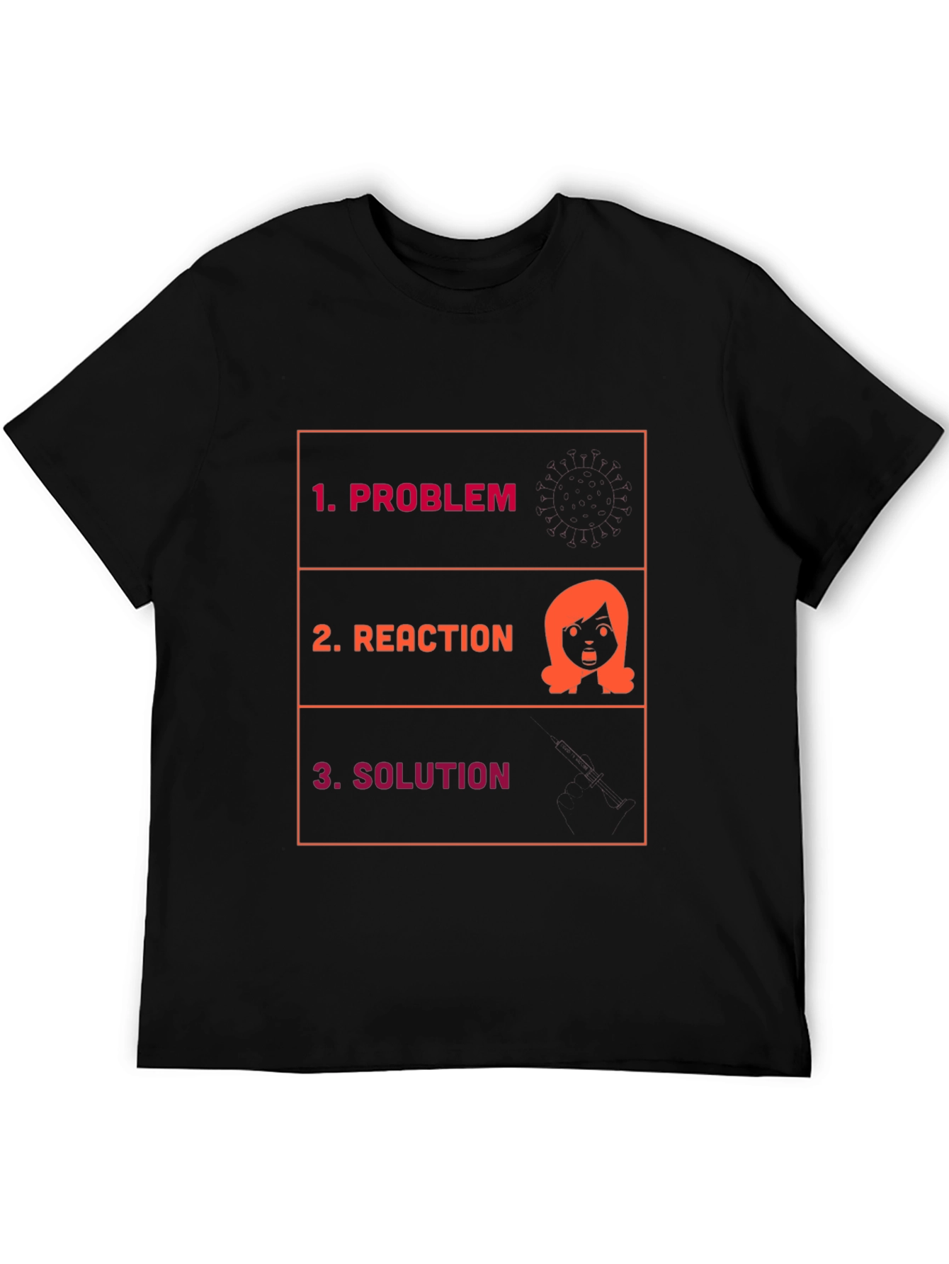 Problem Reaction Solution Graphic Tee