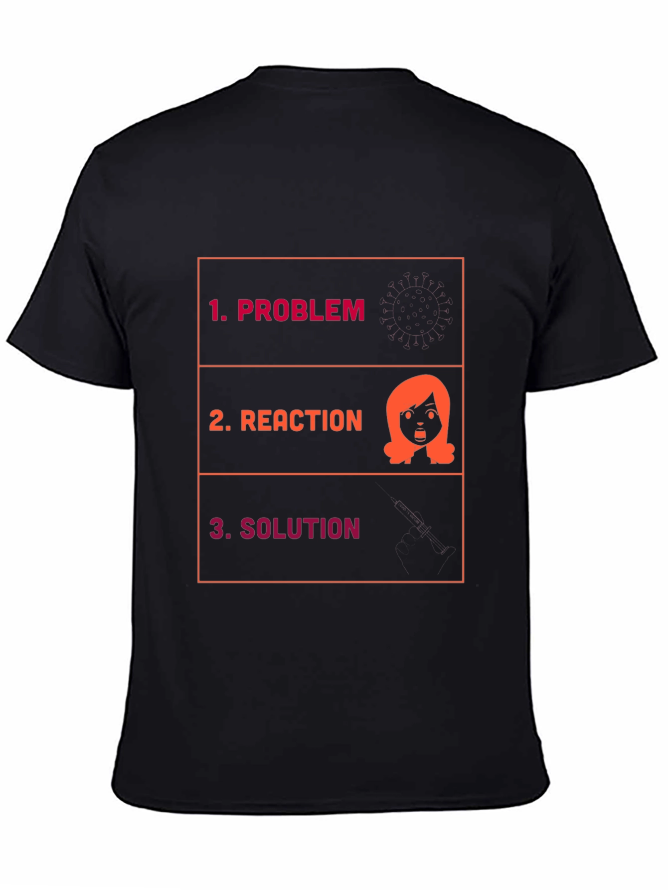 Problem Reaction Solution Graphic Tee