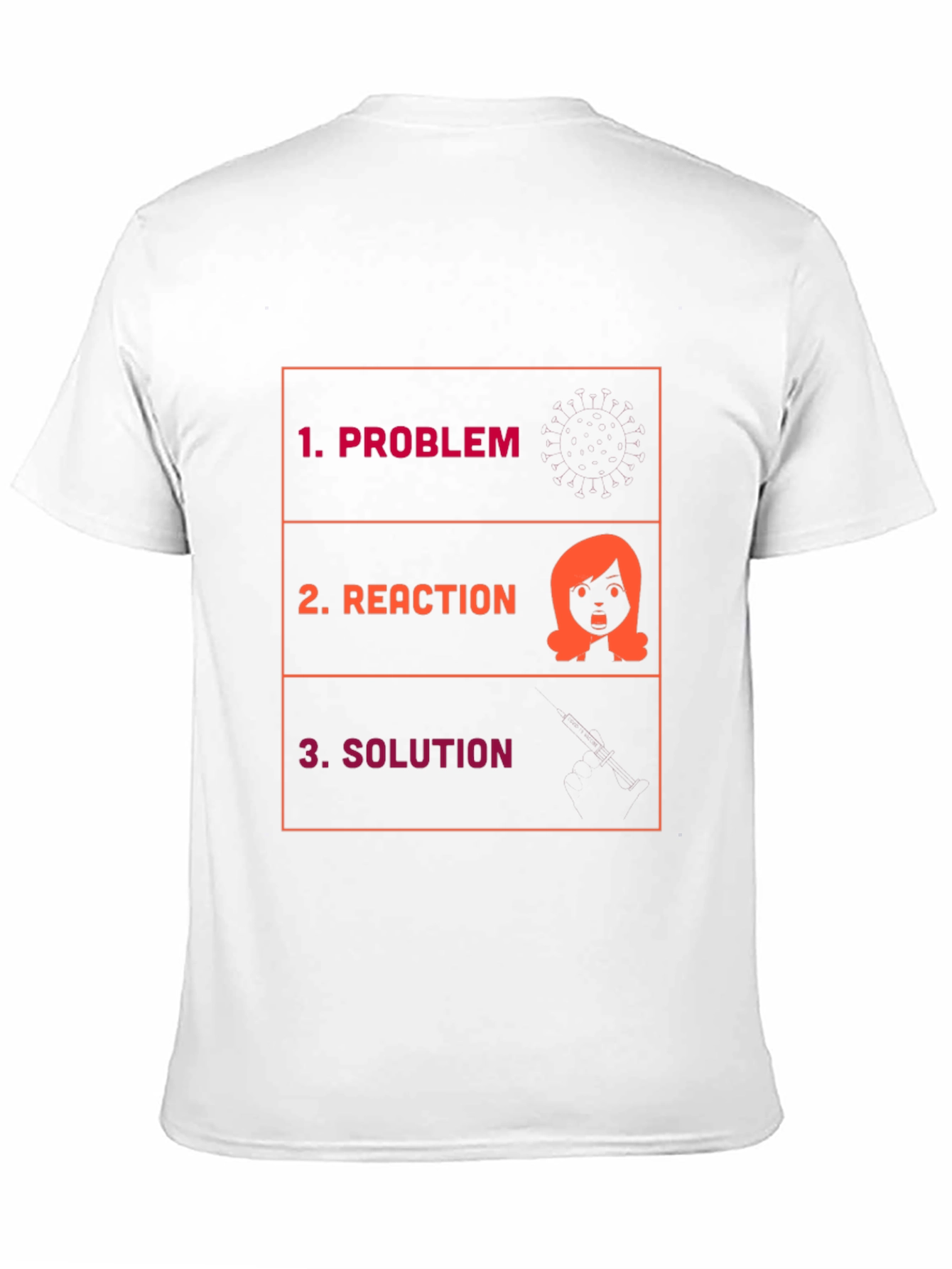 Problem Reaction Solution Graphic Tee