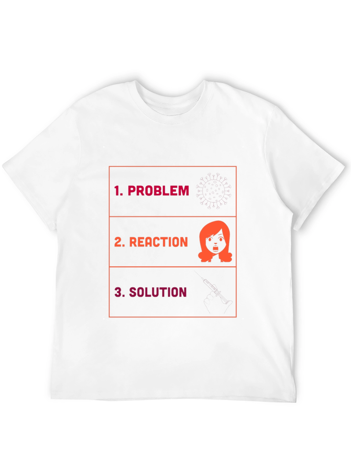 Problem Reaction Solution Graphic Tee