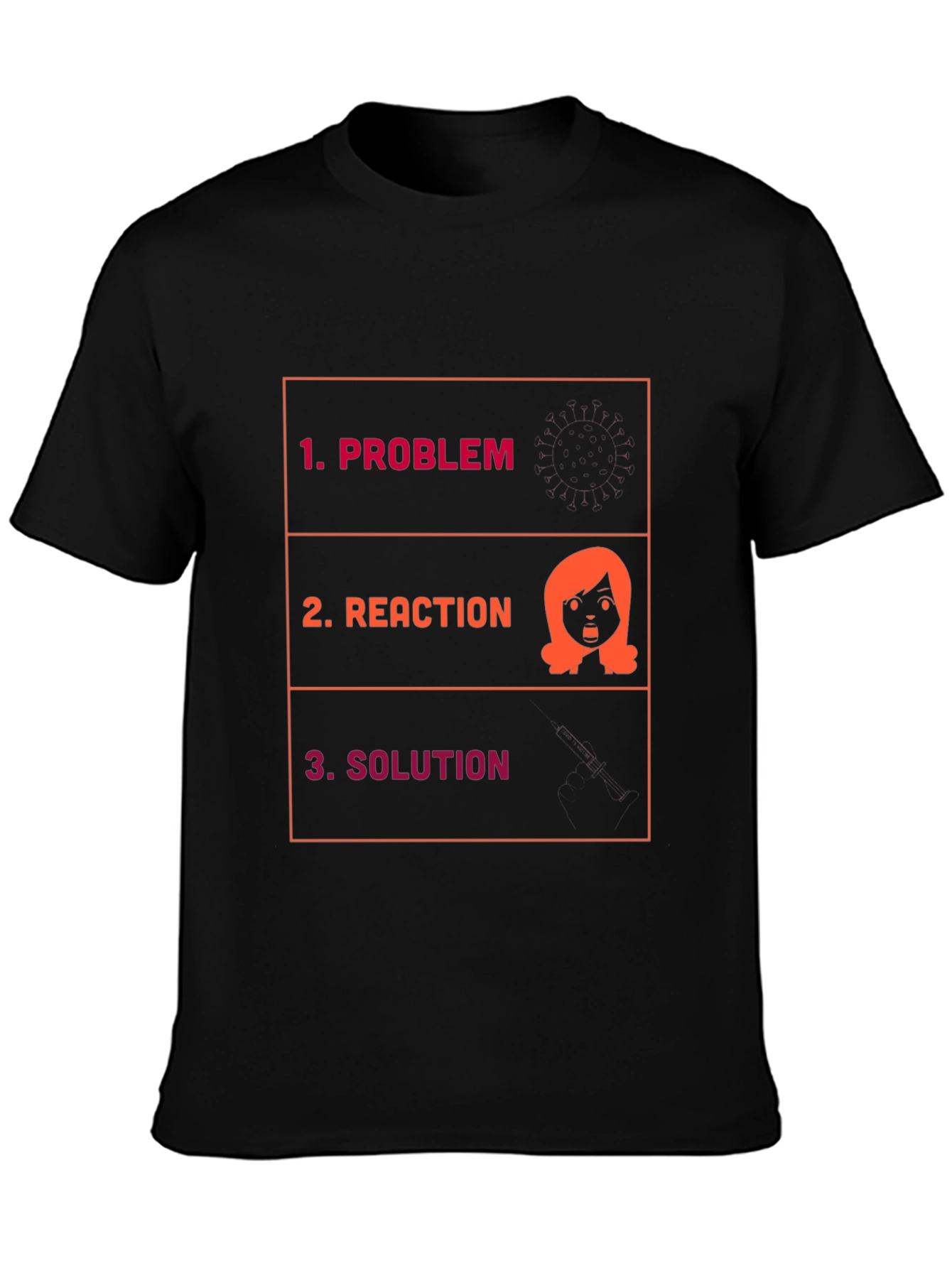 Problem Reaction Solution Graphic Tee