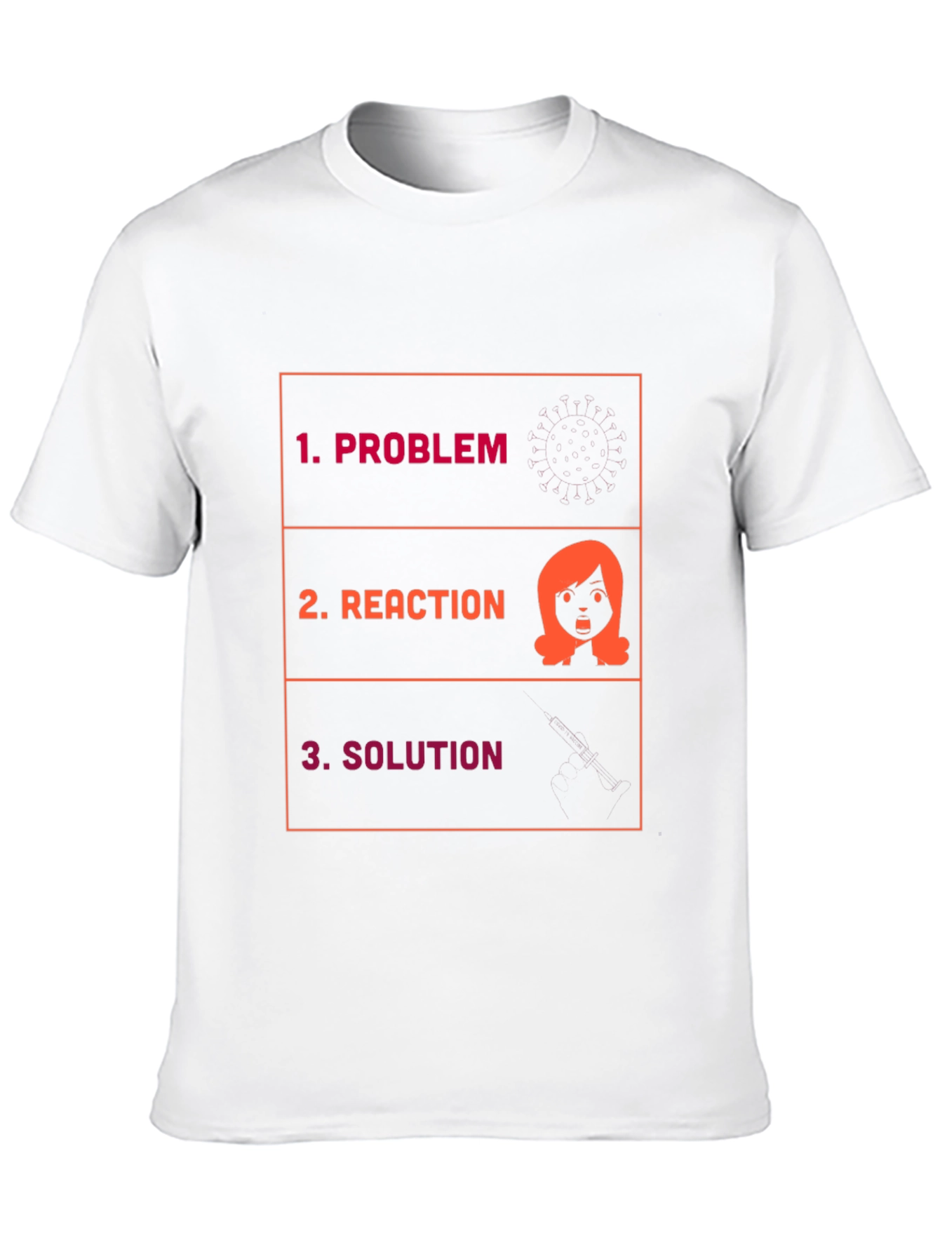 Problem Reaction Solution Graphic Tee