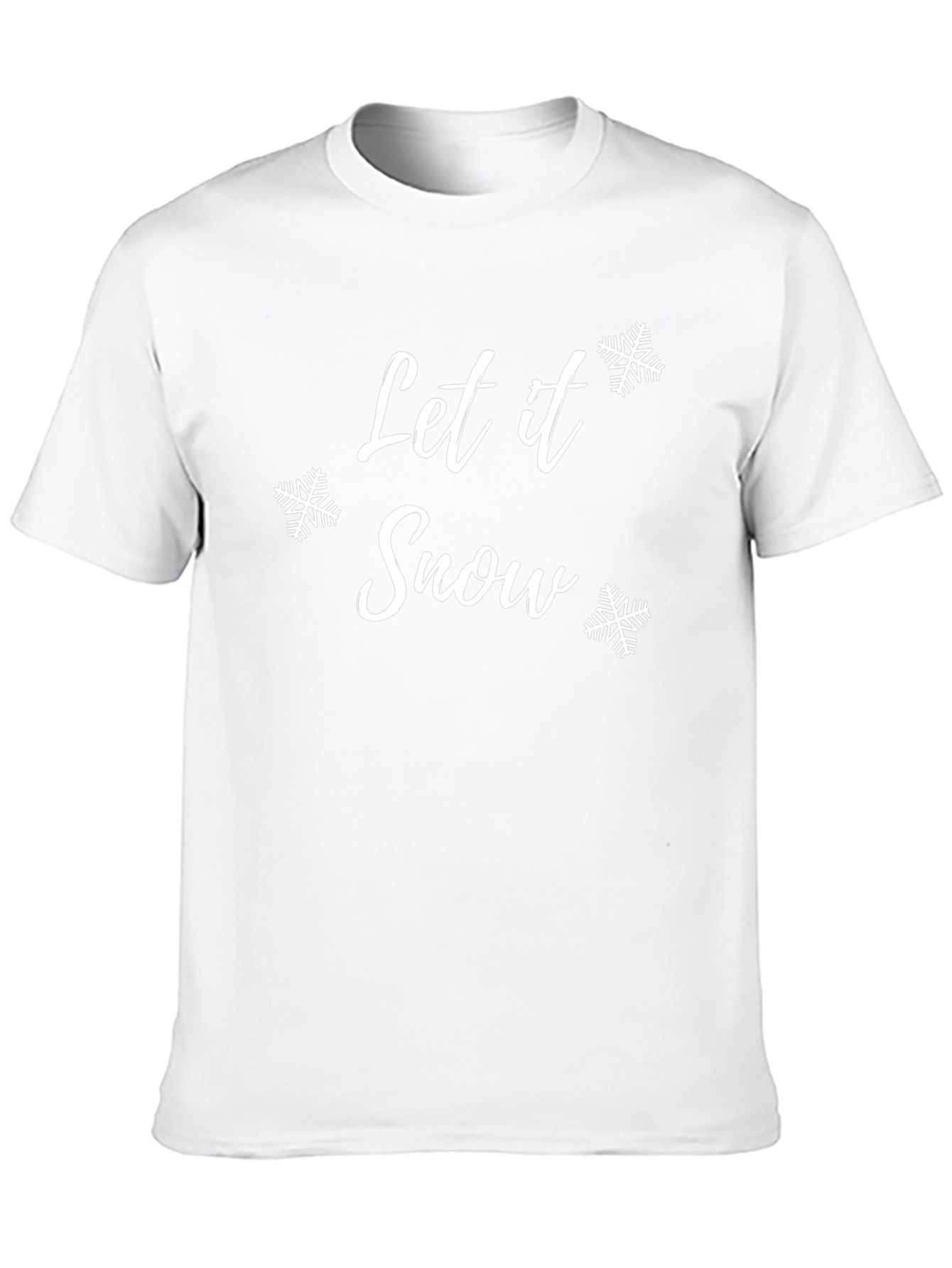 Let It Snow Graphic Tee - Holiday Season Apparel