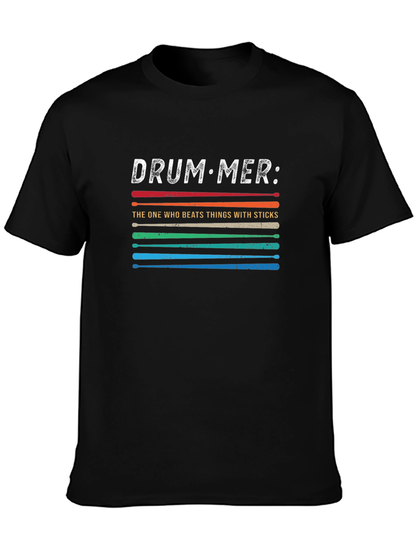 Drummer Beats Things With Sticks Graphic T-Shirt