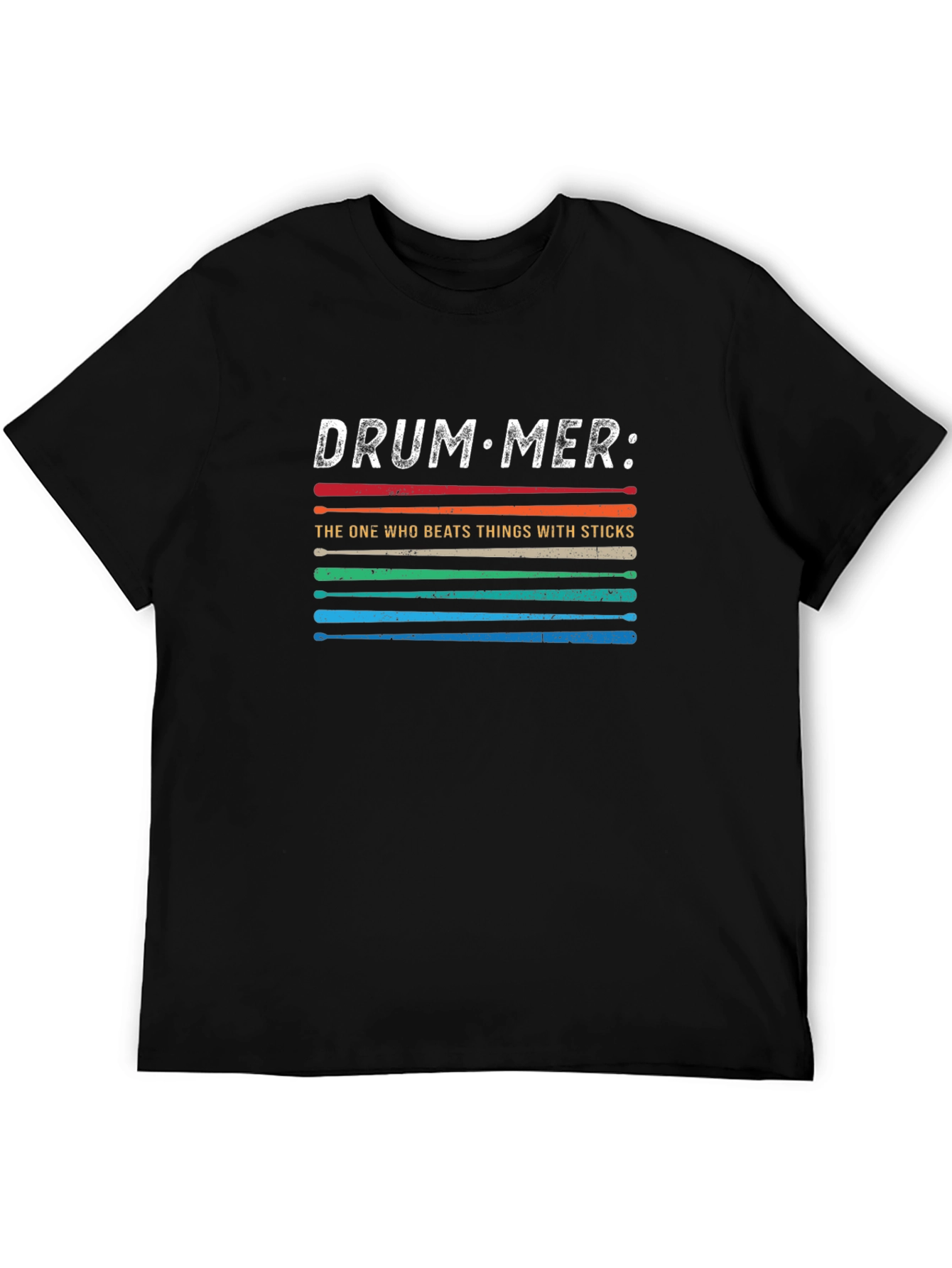 Drummer Beats Things With Sticks Graphic T-Shirt