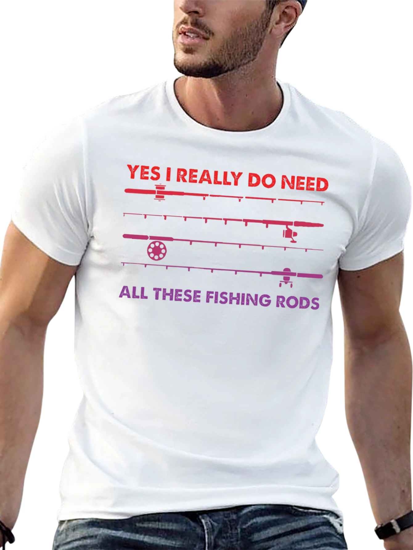 Fishing Rods Graphic T-Shirt - Fisherman Gift