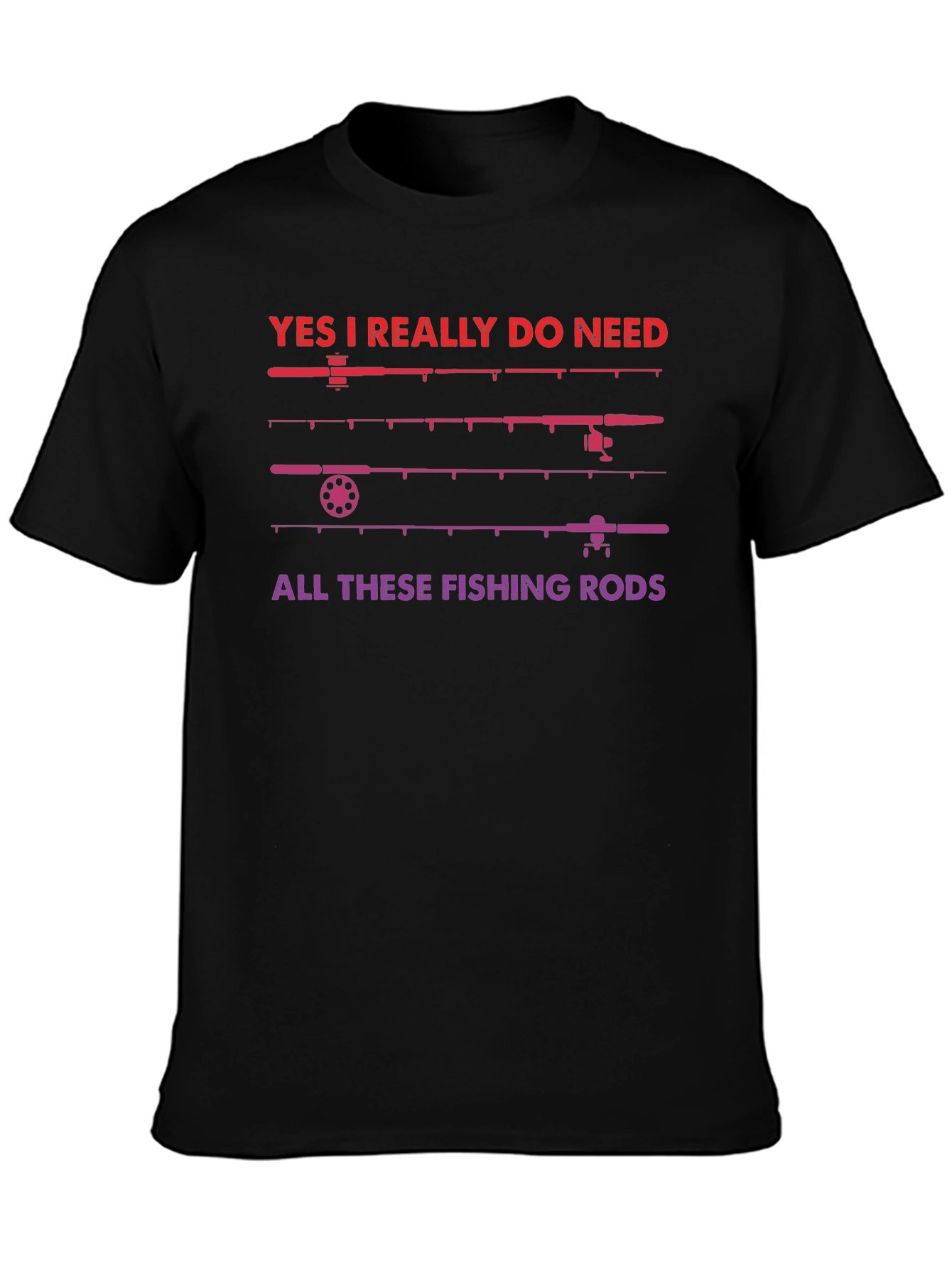 Fishing Rods Graphic T-Shirt - Fisherman Gift