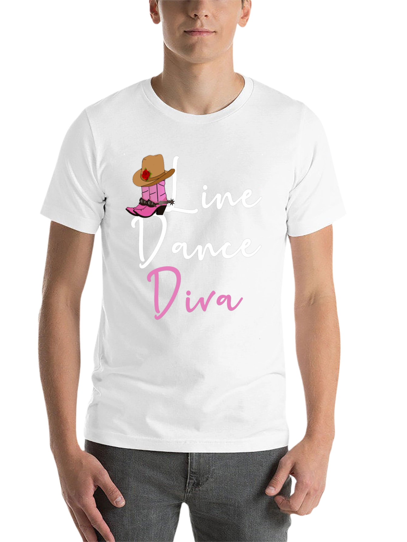 Line Dance Diva Black Graphic Tee