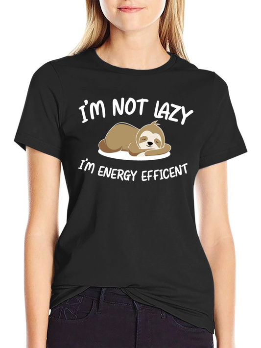 Funny Sloth Energy Efficient T-Shirt
