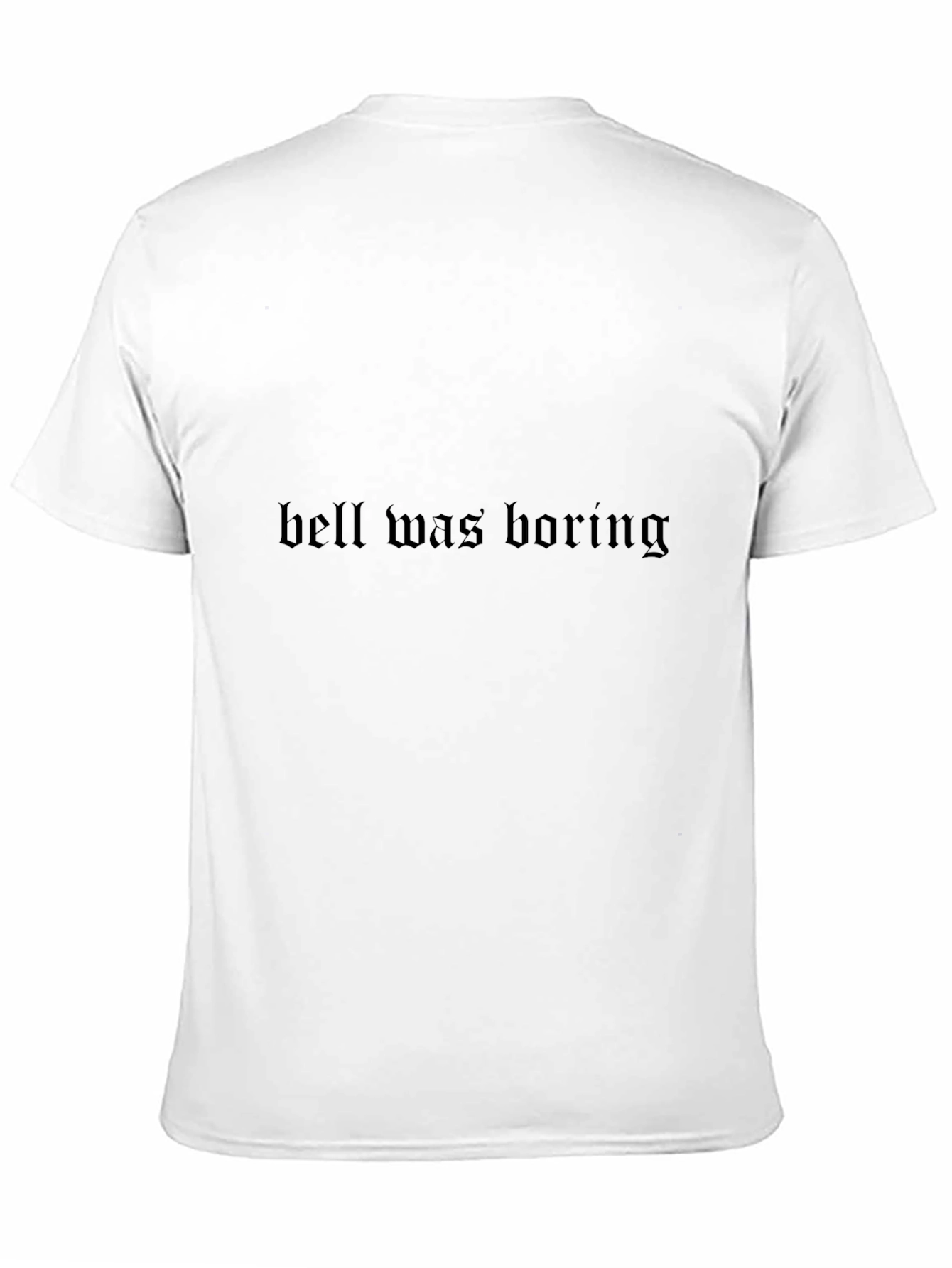 Hell Was Boring Black Graphic T-Shirt