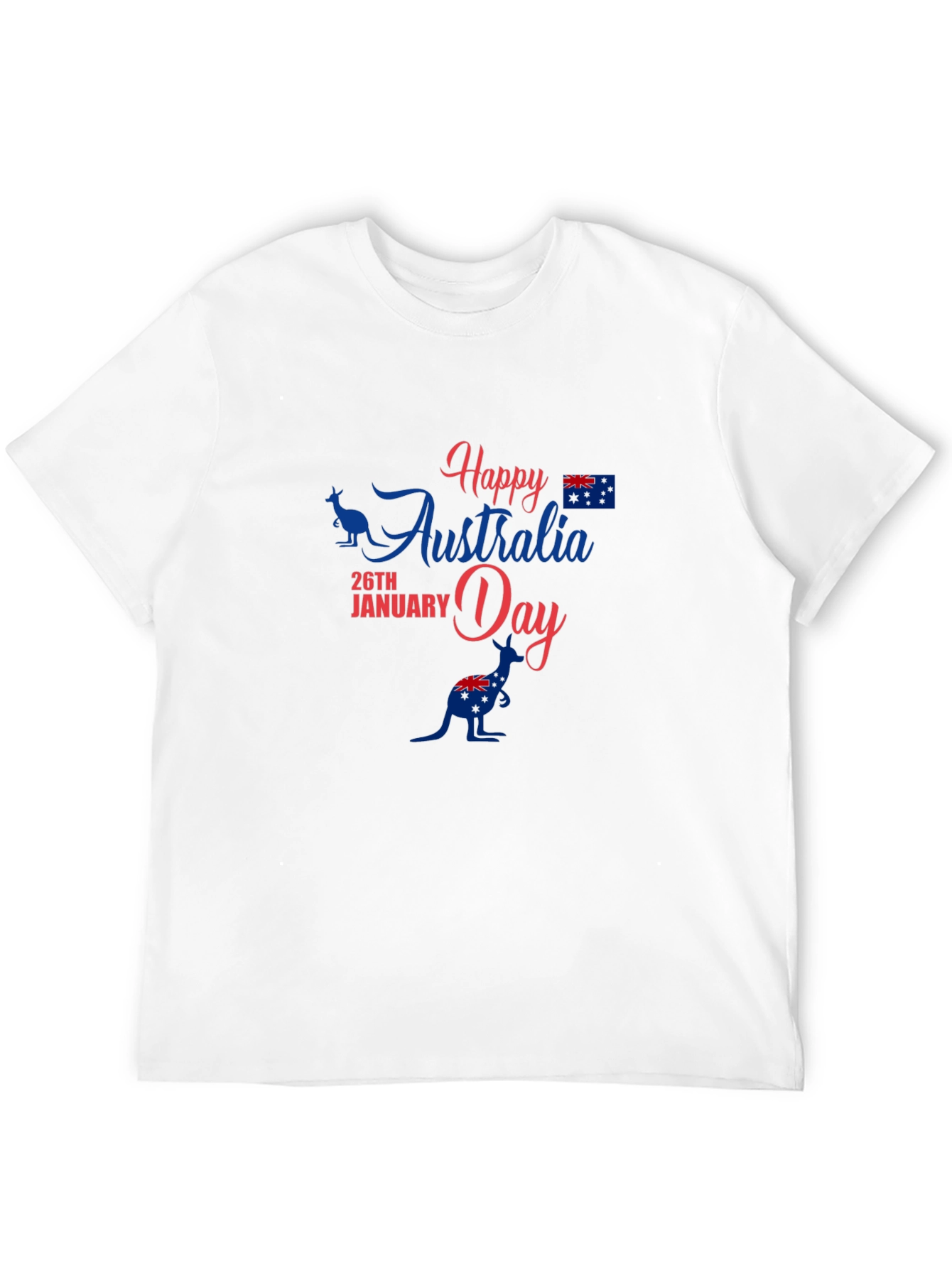 Happy Australia Day Black T-Shirt