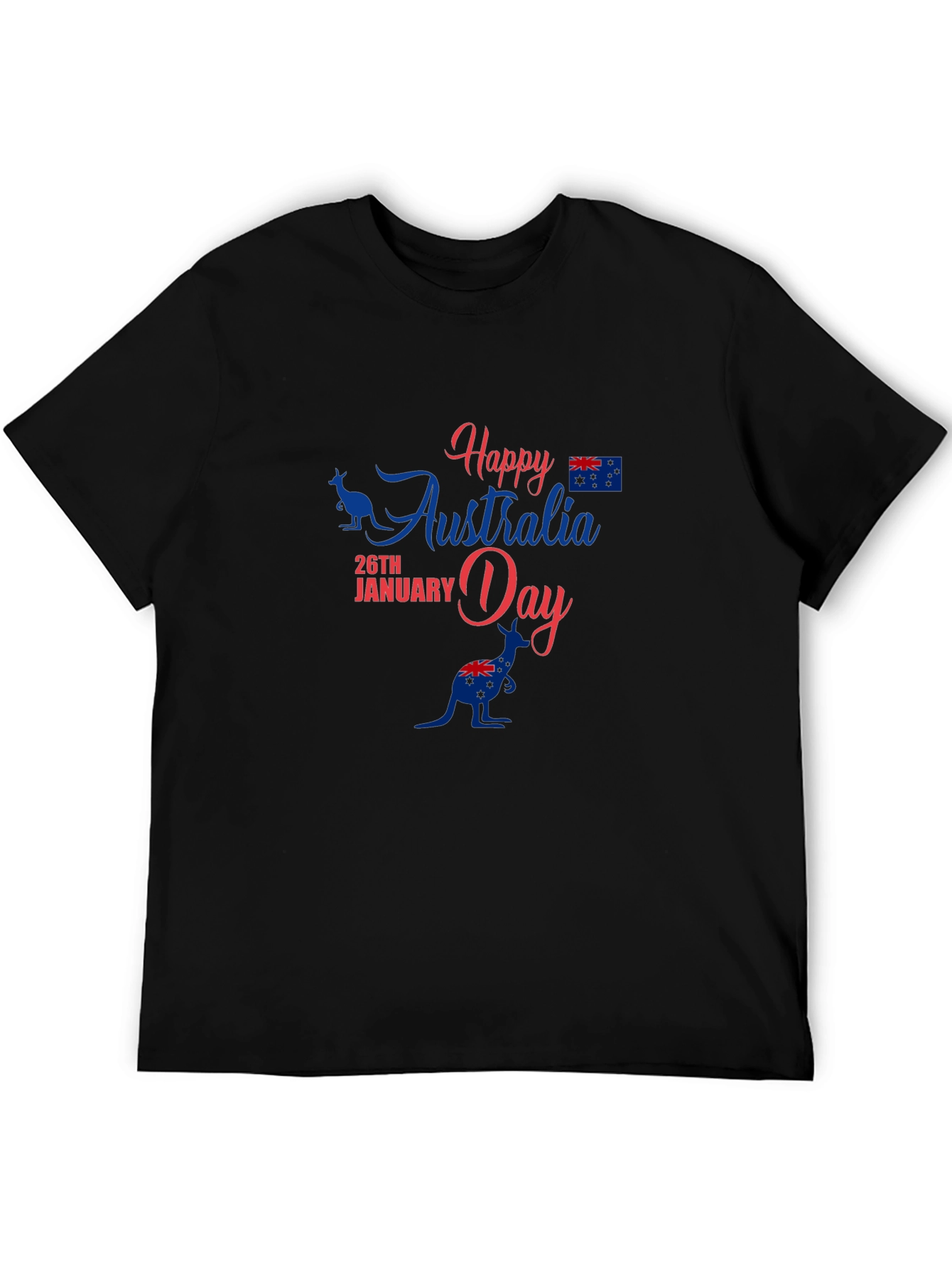 Happy Australia Day Black T-Shirt