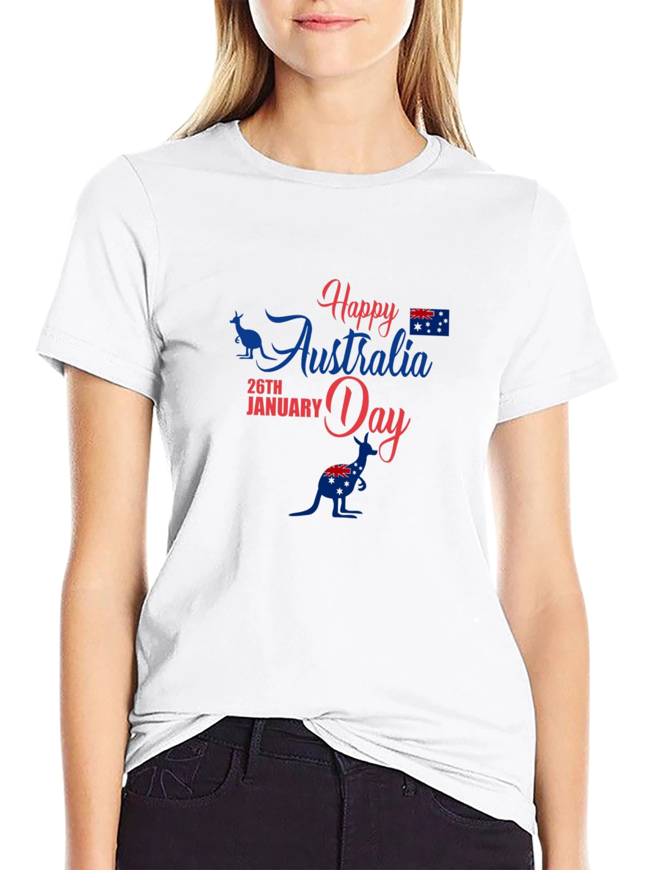 Happy Australia Day Black T-Shirt