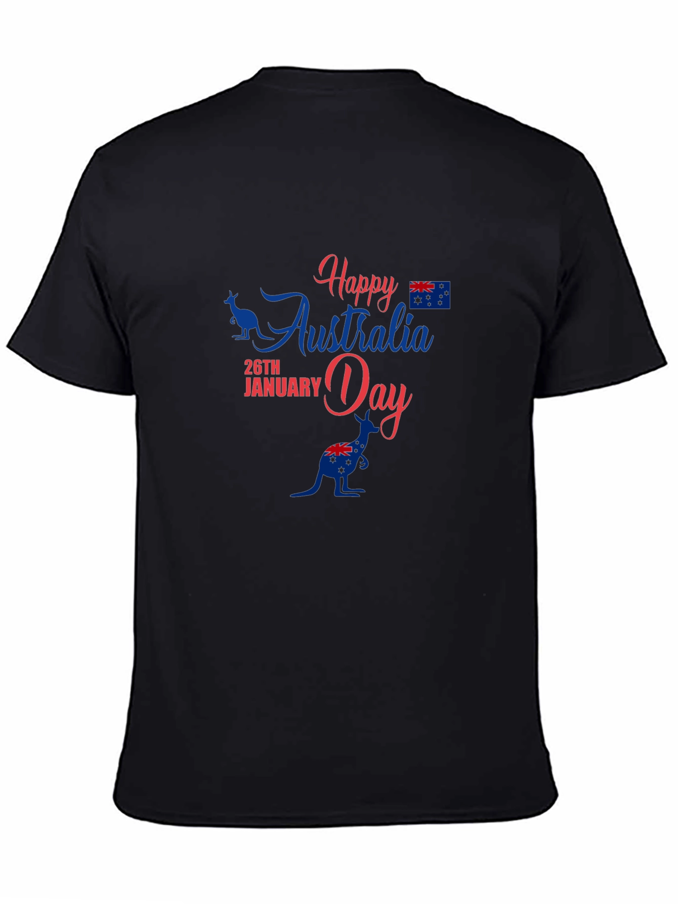 Happy Australia Day Black T-Shirt