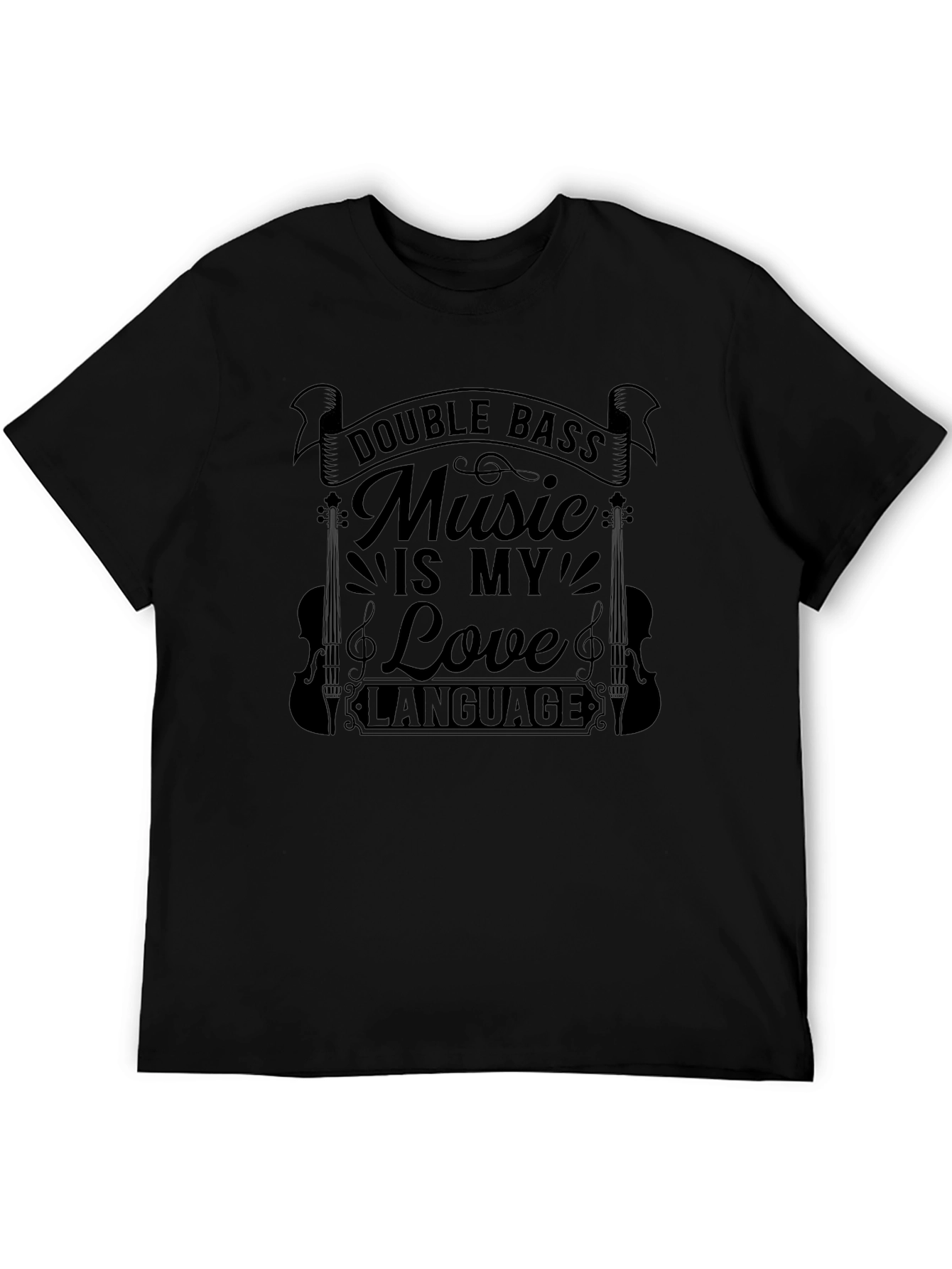 Double Bass Music is My Love Language Graphic Tee