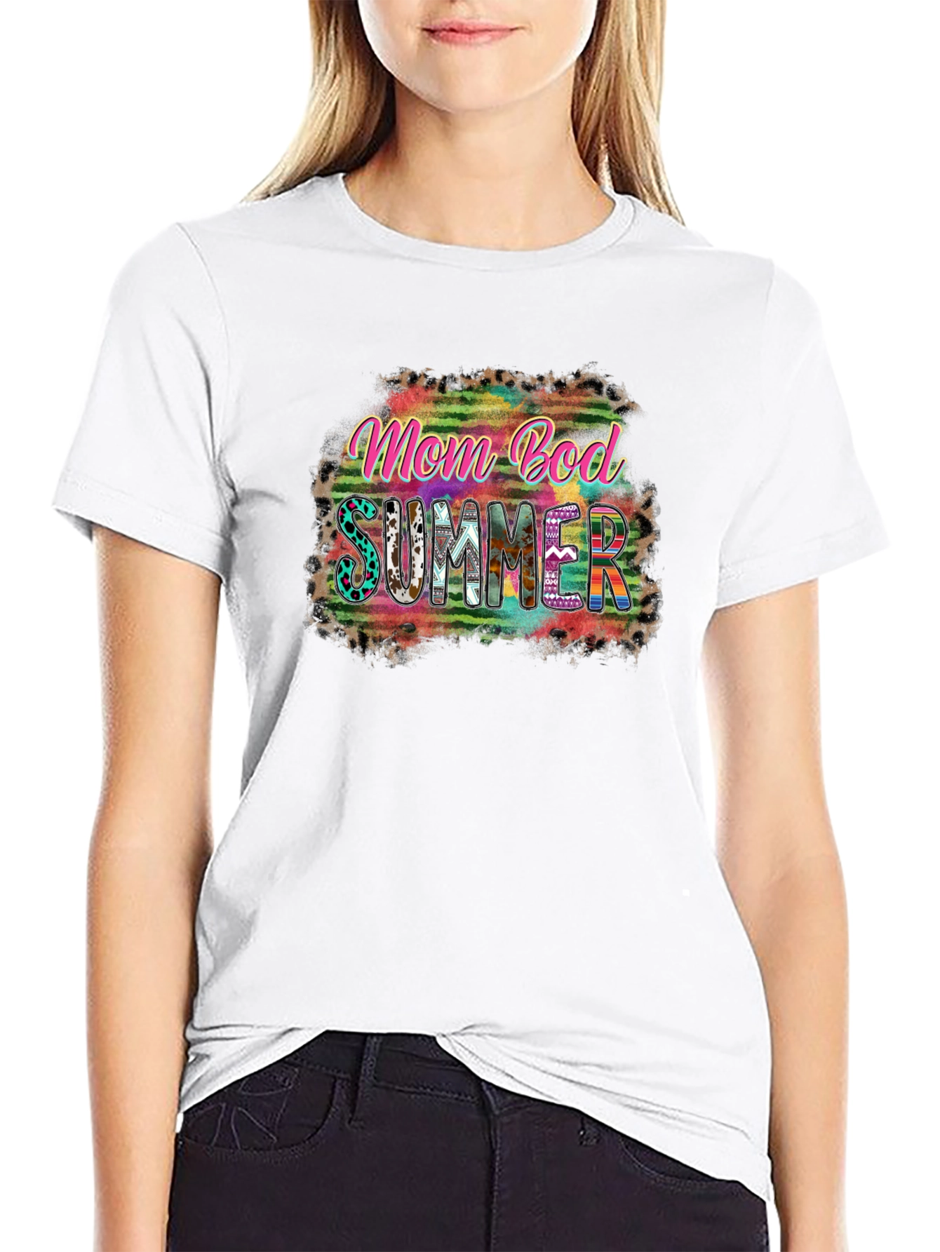 Mom Bod Summer Graphic T-Shirt