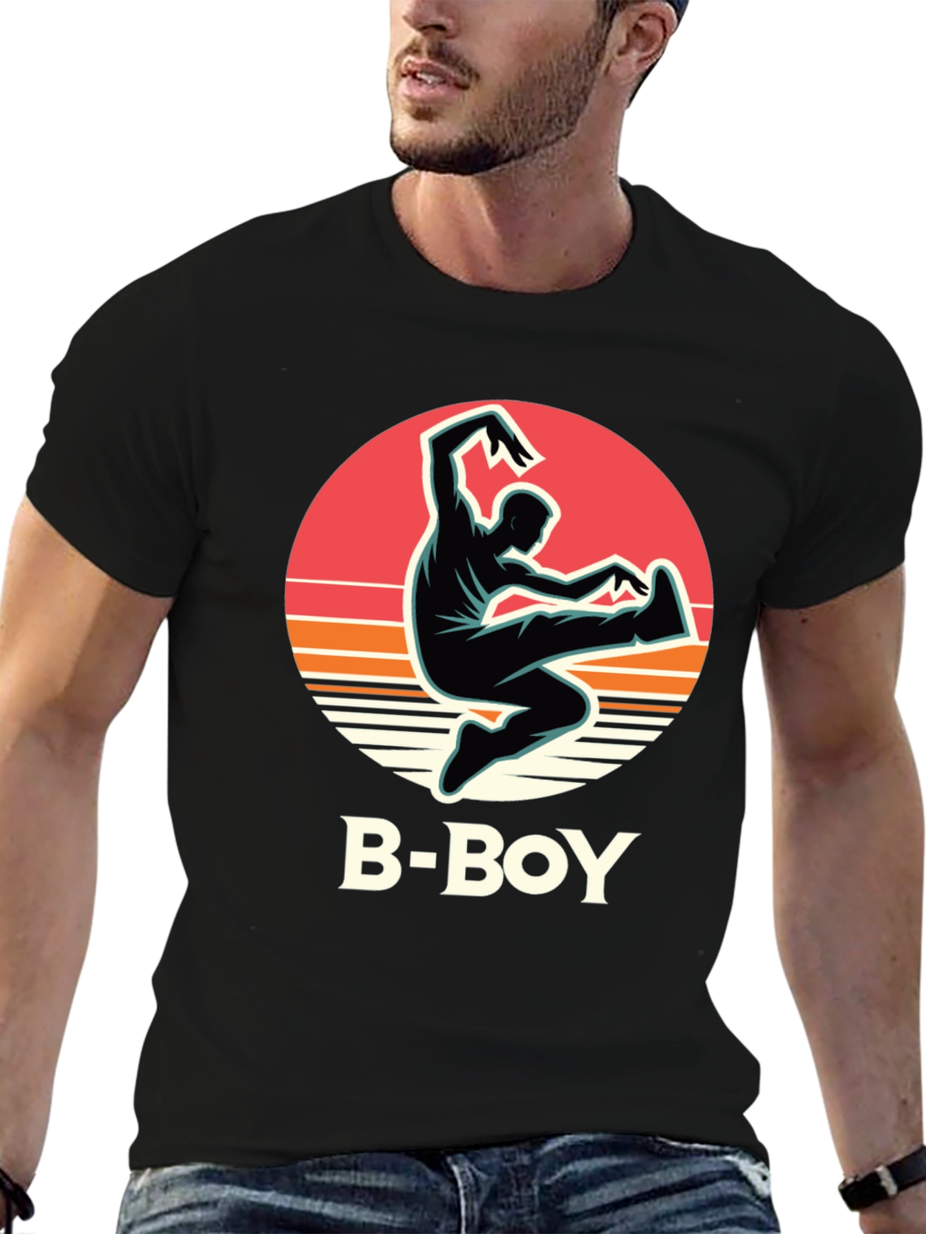 B-Boy Graphic Tee - Retro Dance Style