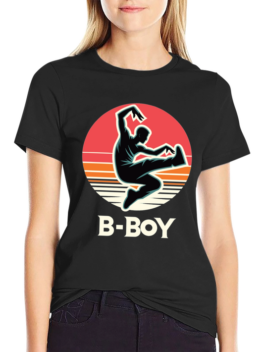 B-Boy Graphic Tee - Retro Dance Style