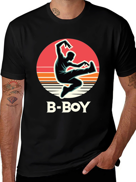 B-Boy Graphic Tee - Retro Dance Style