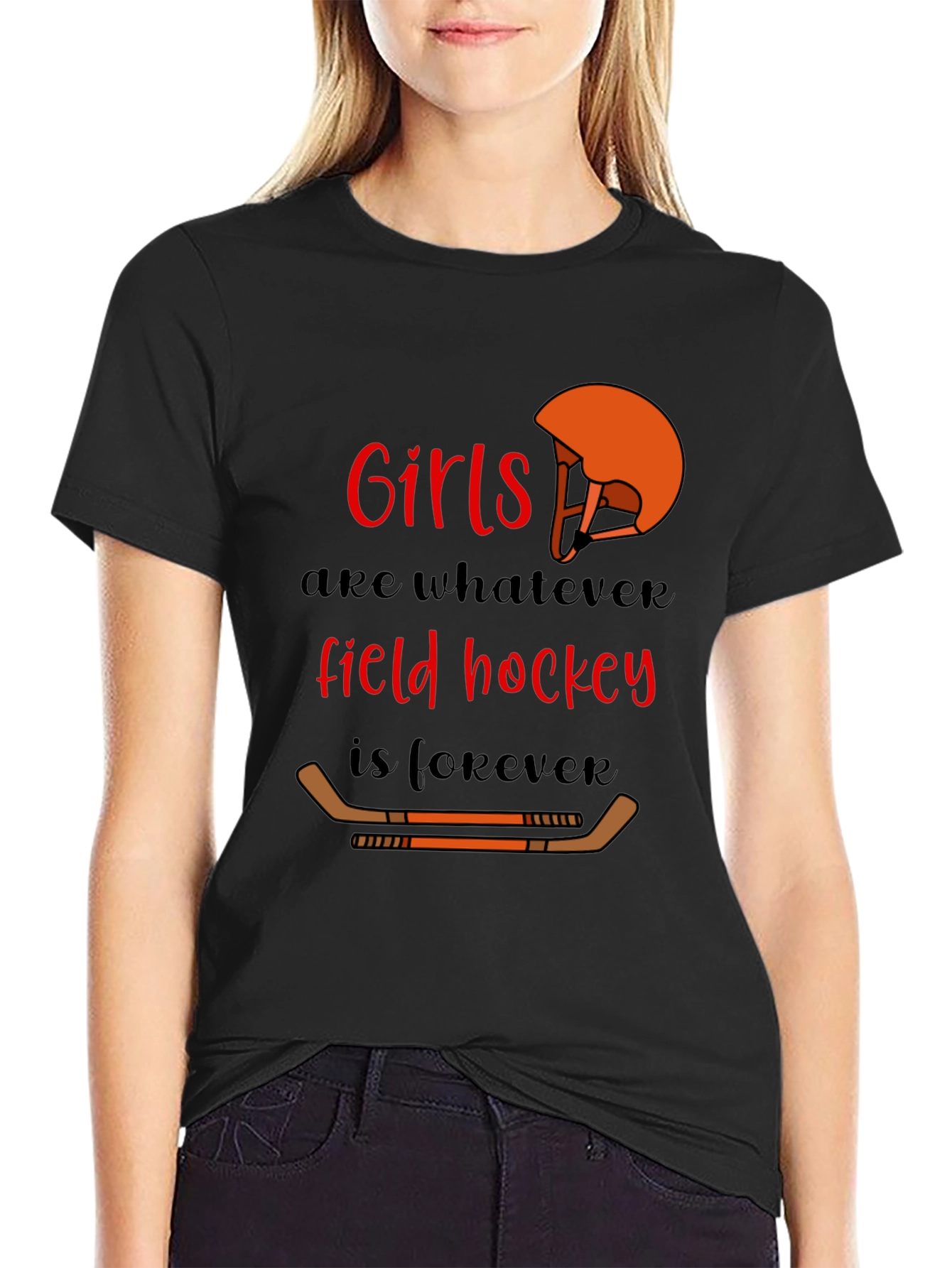 Girls Field Hockey Forever T-Shirt