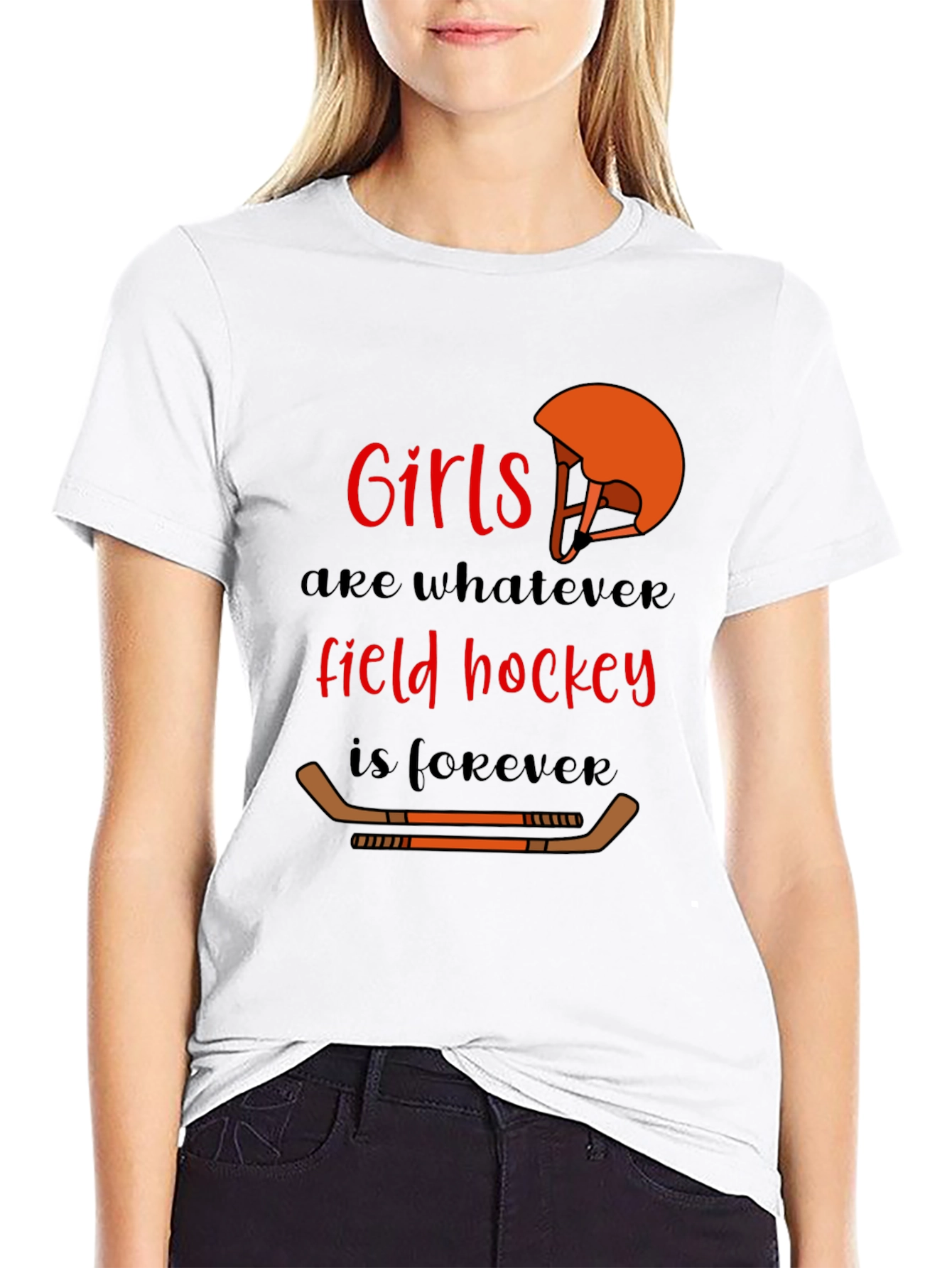 Girls Field Hockey Forever T-Shirt