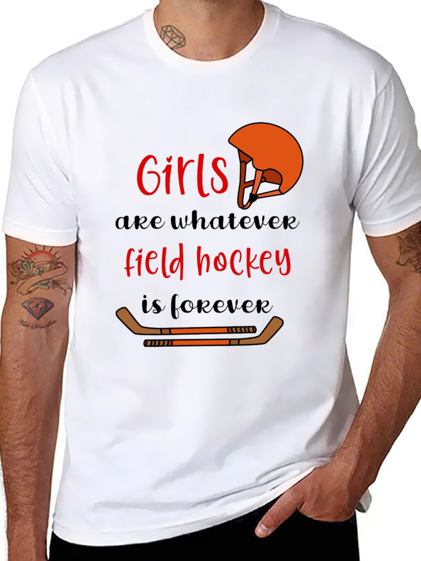 Girls Field Hockey Forever T-Shirt