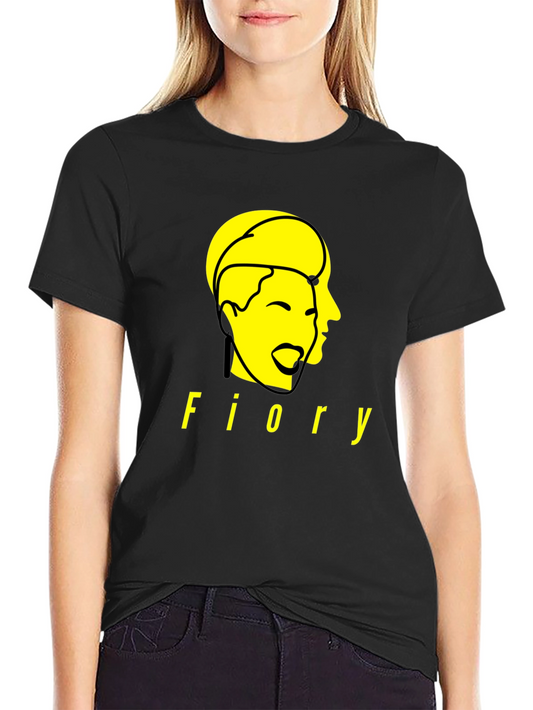 Fiory Graphic Print Black T-Shirt