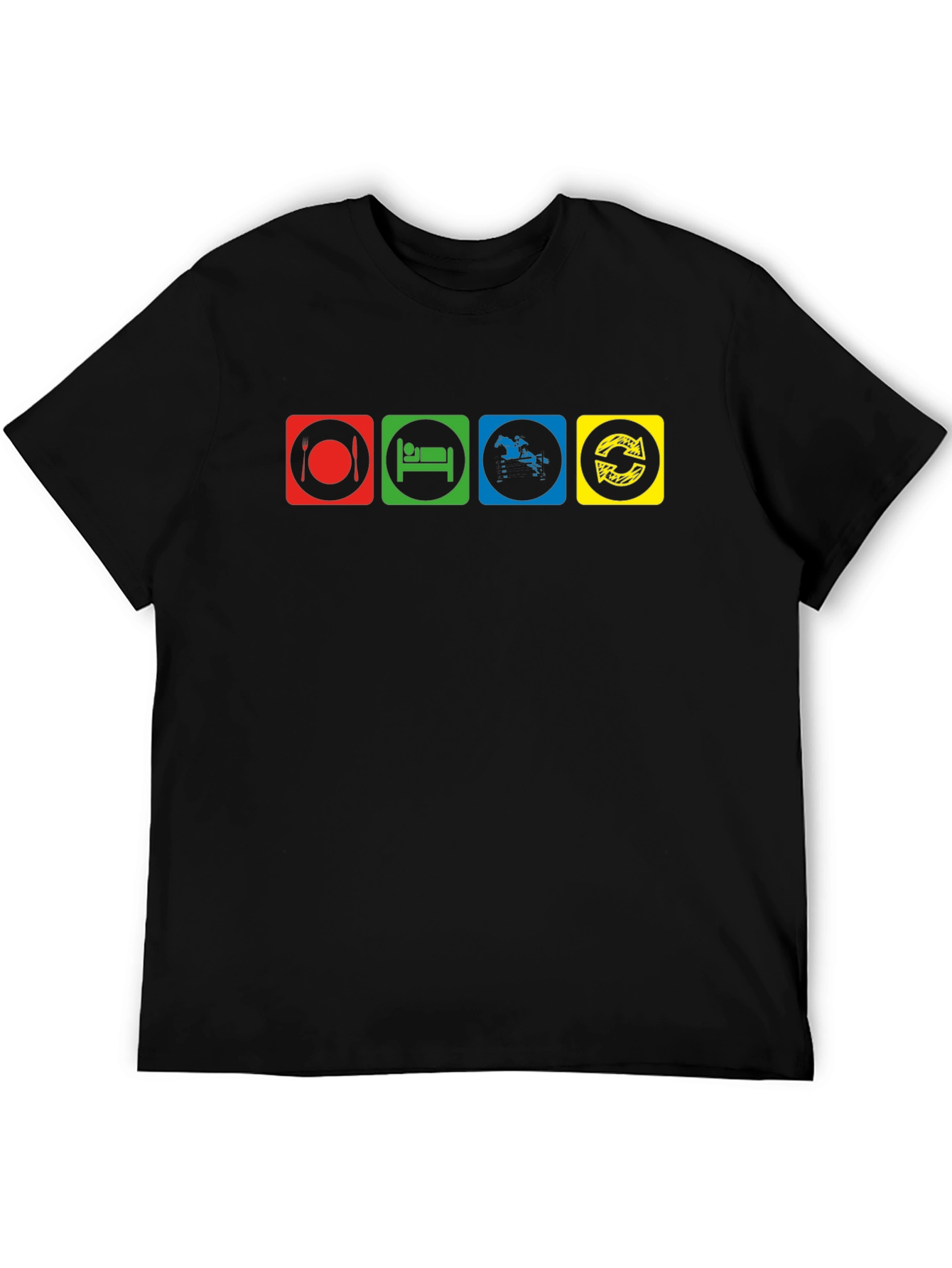 Eat Sleep Ride Repeat Mens T-Shirt