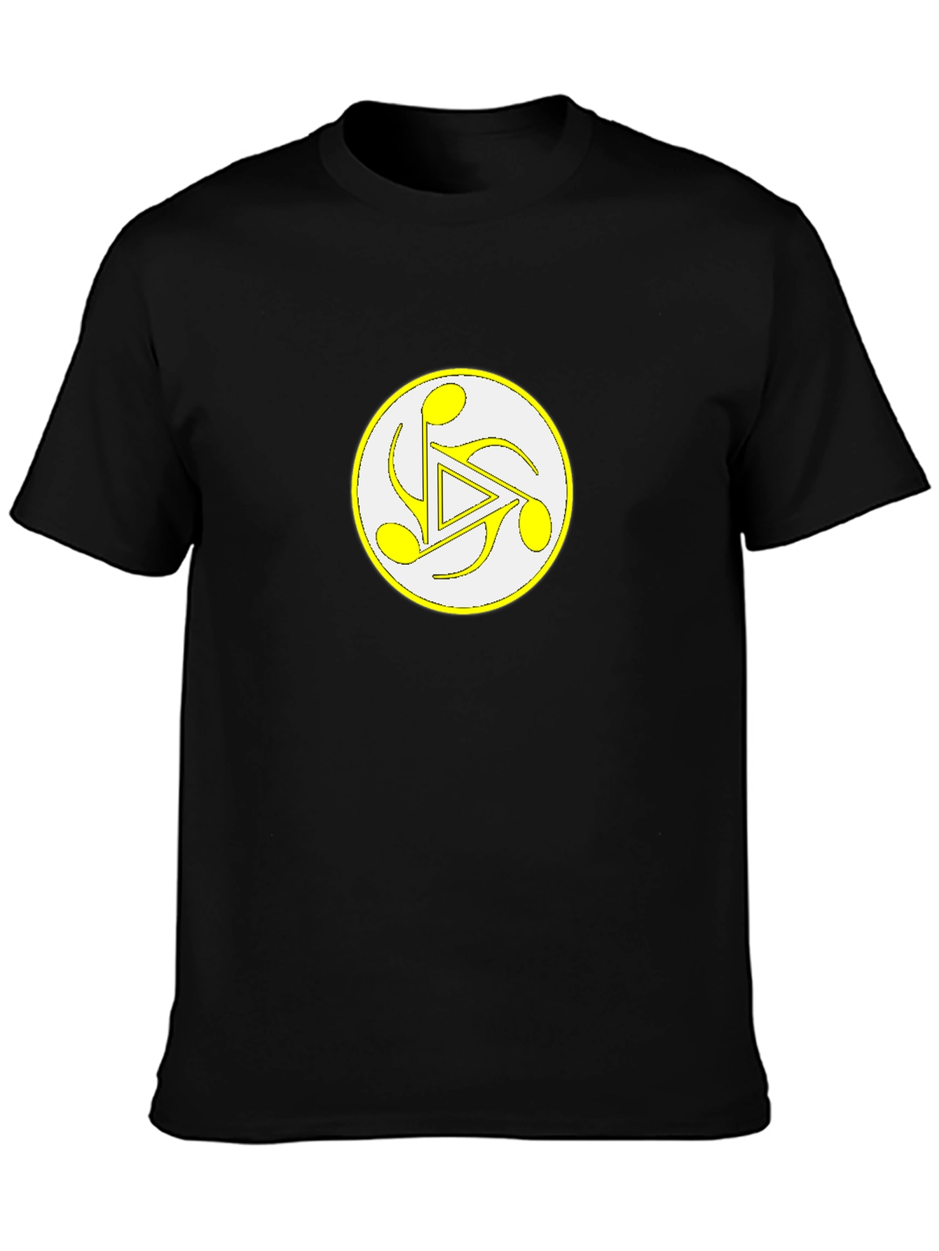Musical Symbol Graphic Black T-Shirt