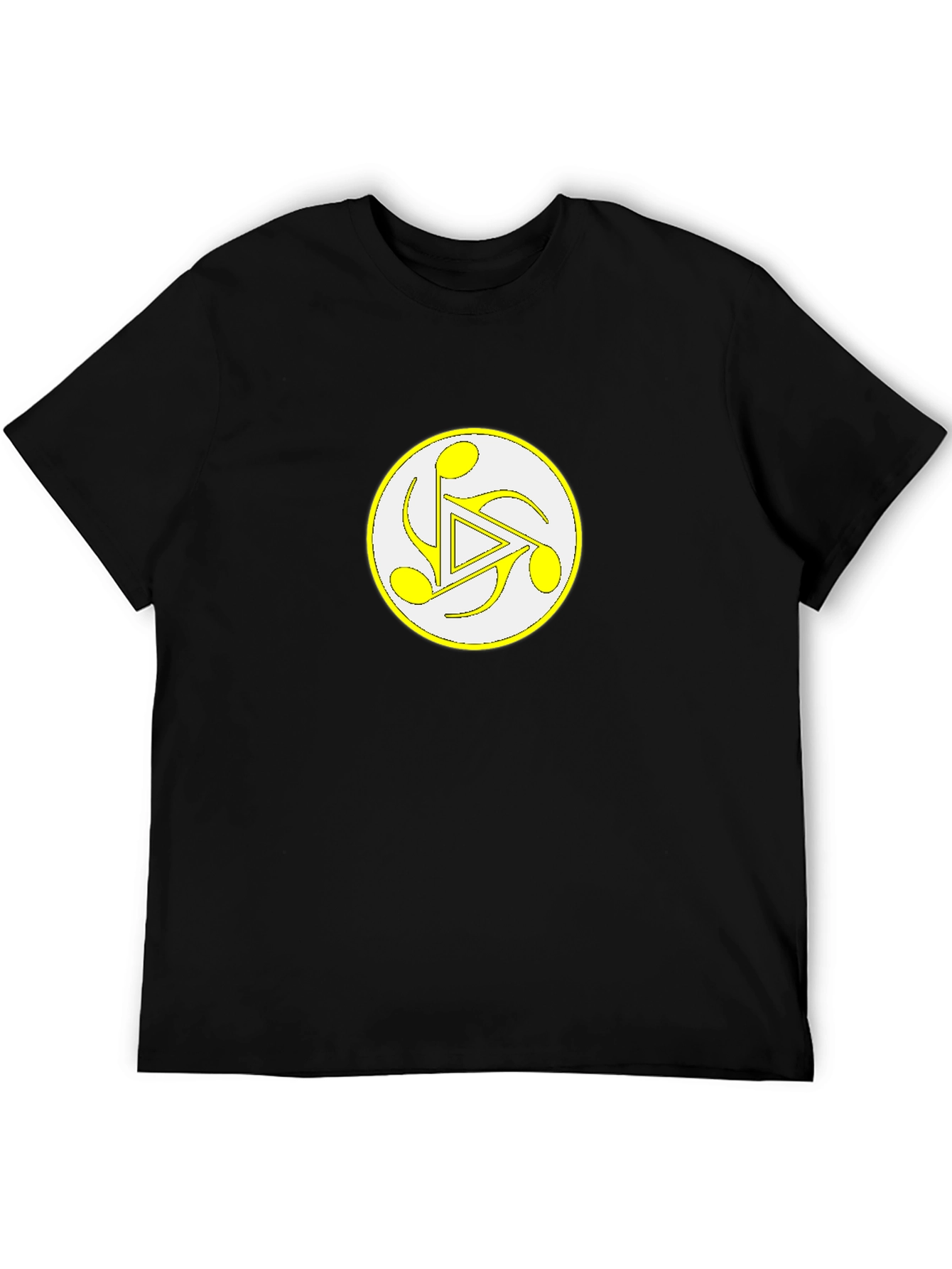 Musical Symbol Graphic Black T-Shirt