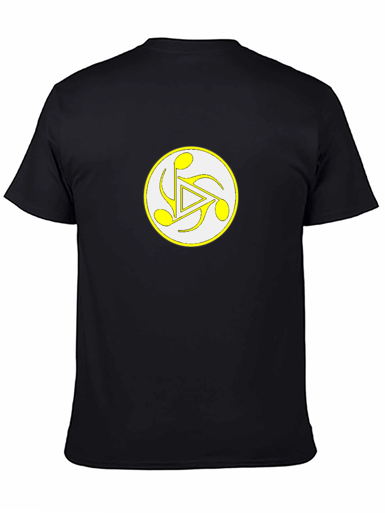 Musical Symbol Graphic Black T-Shirt