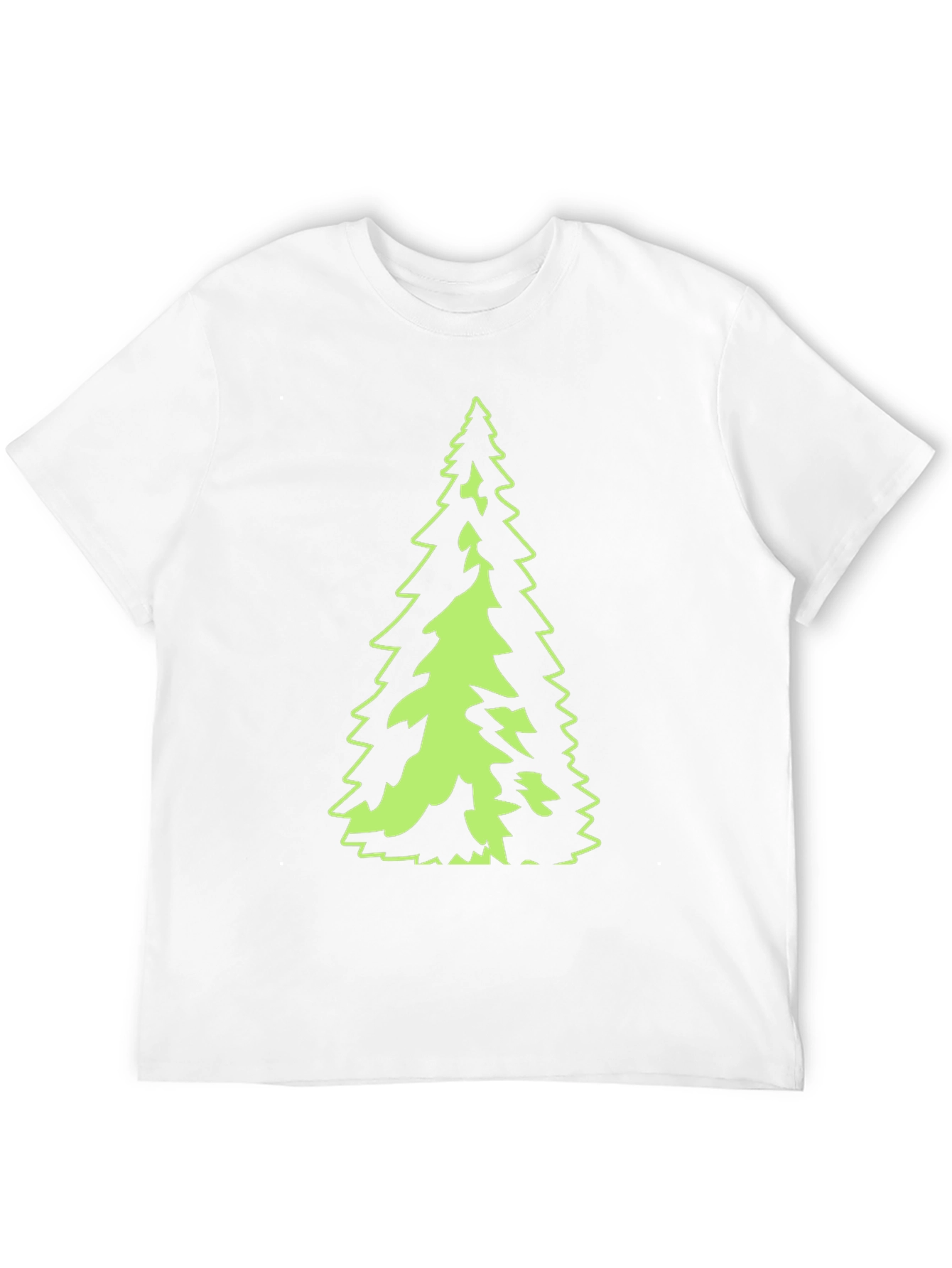 Evergreen Tree Graphic Black T-Shirt