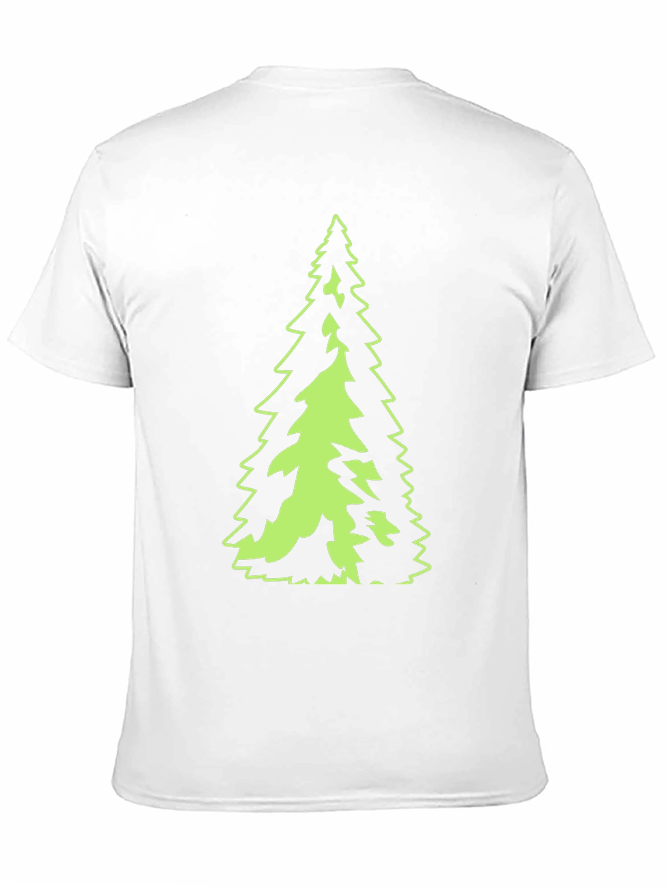 Evergreen Tree Graphic Black T-Shirt