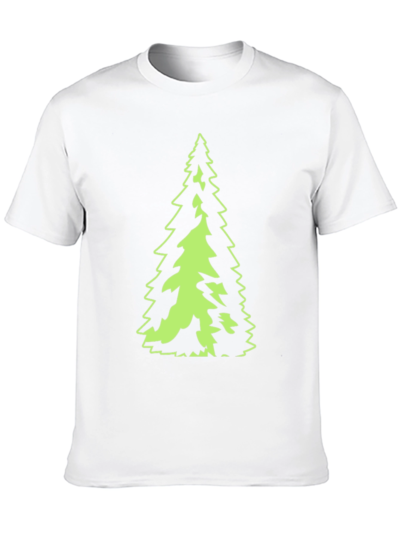 Evergreen Tree Graphic Black T-Shirt