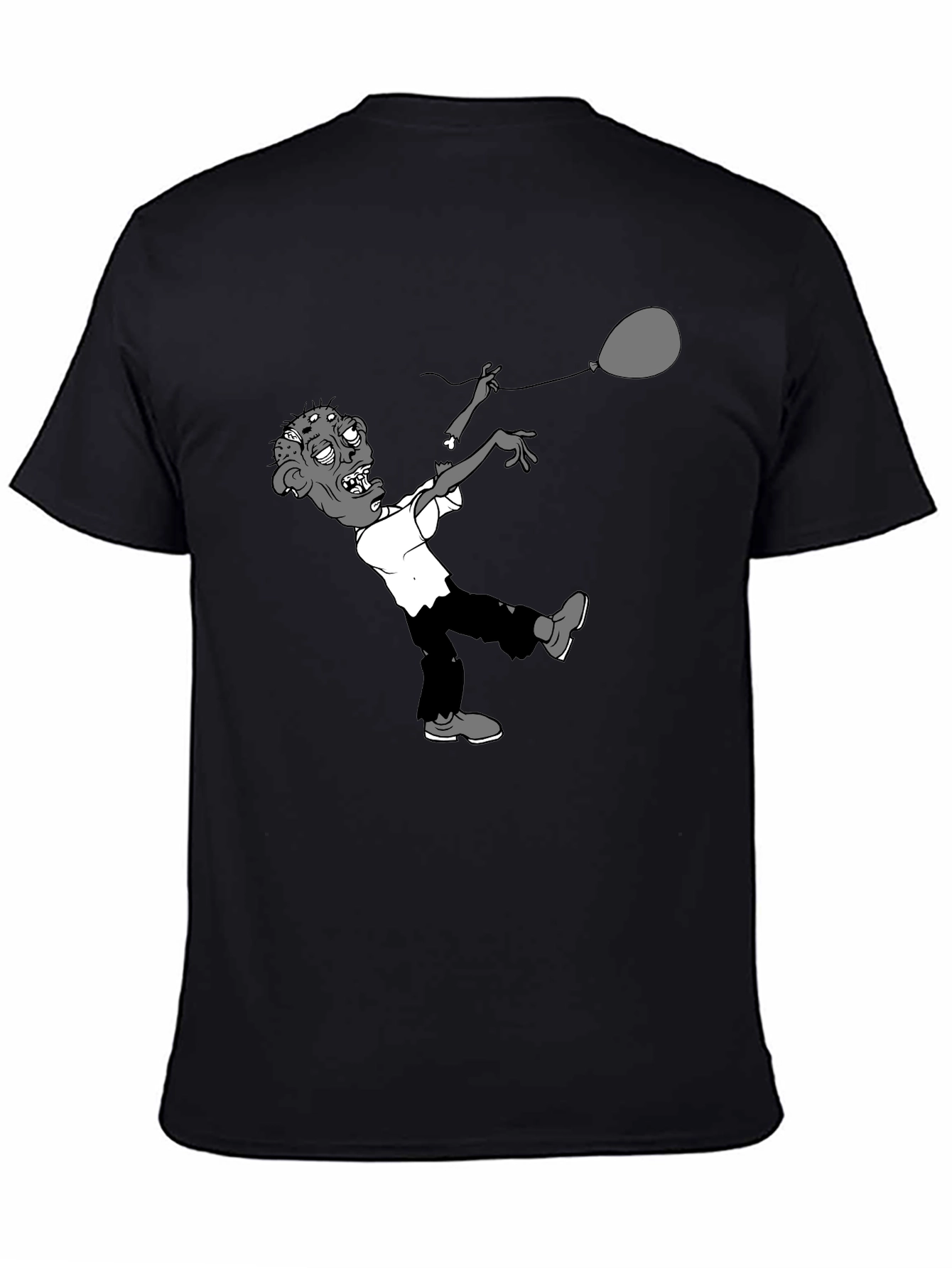 Zombie Balloon Graphic Tee - Black T-Shirt