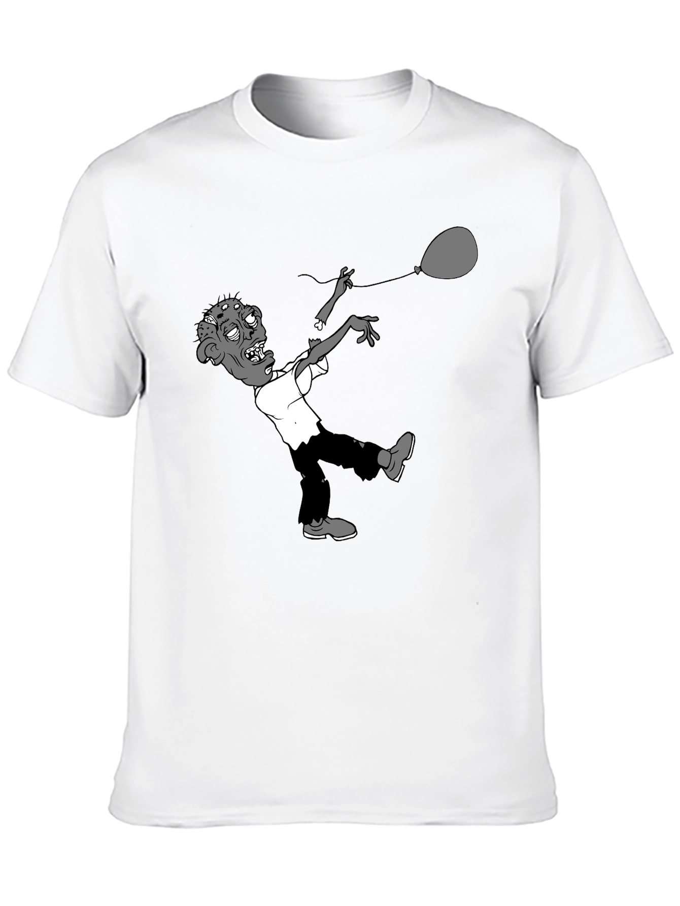 Zombie Balloon Graphic Tee - Black T-Shirt